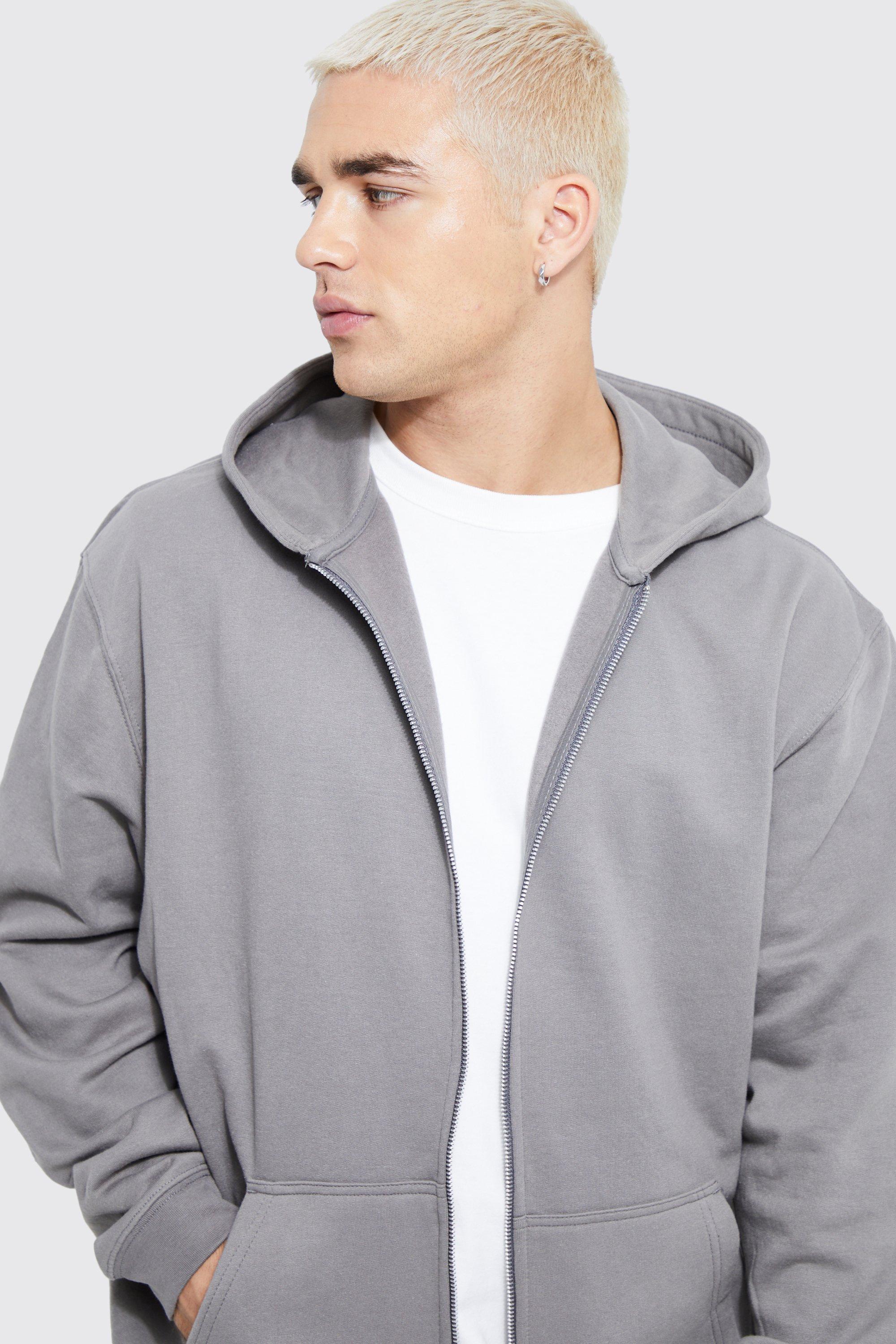 Basic Zip Through Hoodie