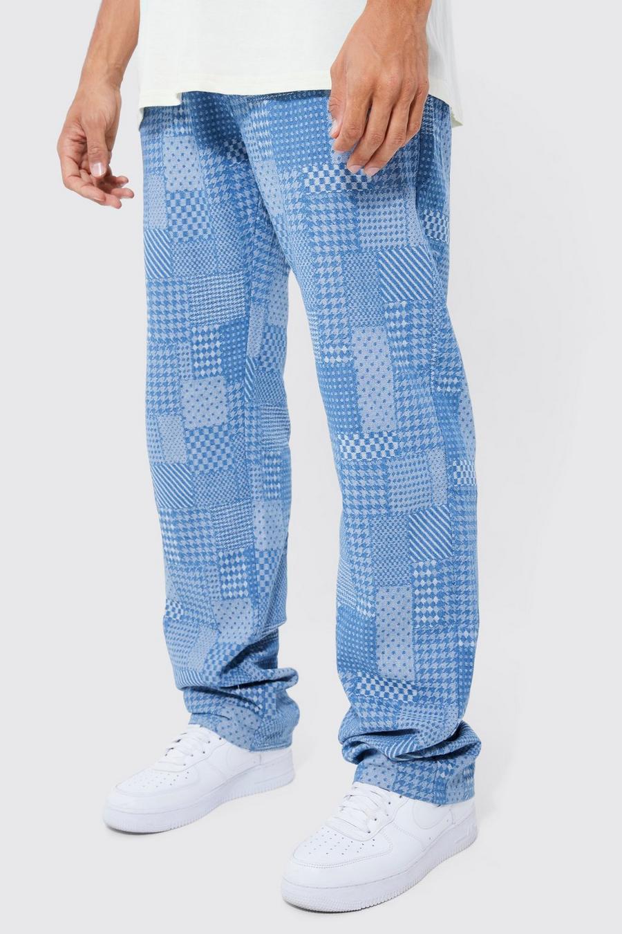 Light blue Tall Relaxed Rigid Fabric Jeans image number 1