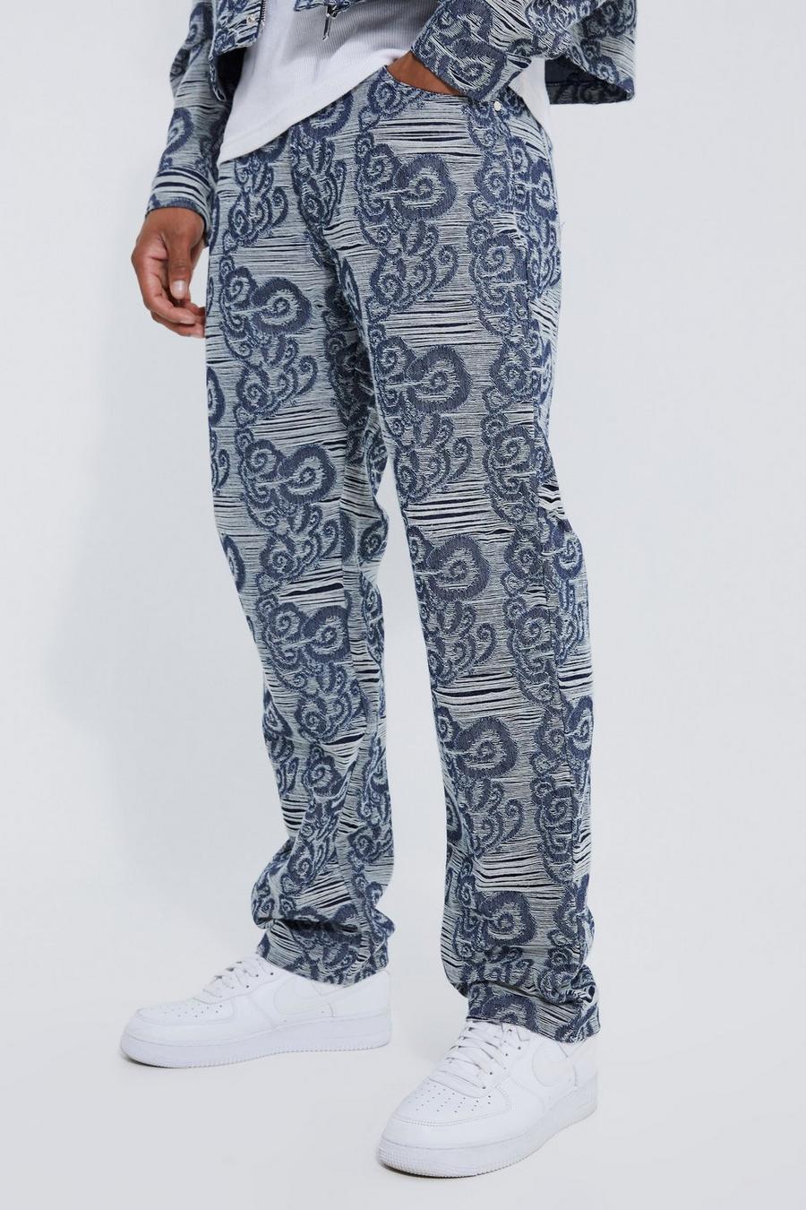 Dark blue Jeans med ledig passform image number 1
