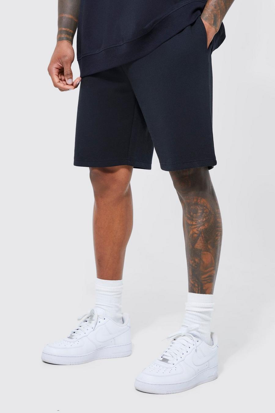 Lockere mittellange Basic Shorts, Black image number 1