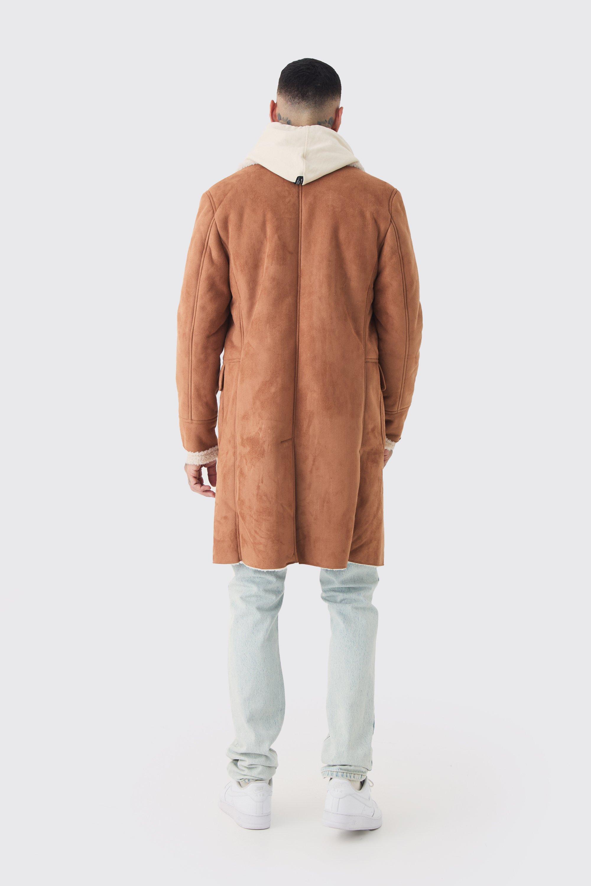 Mens tan online overcoat