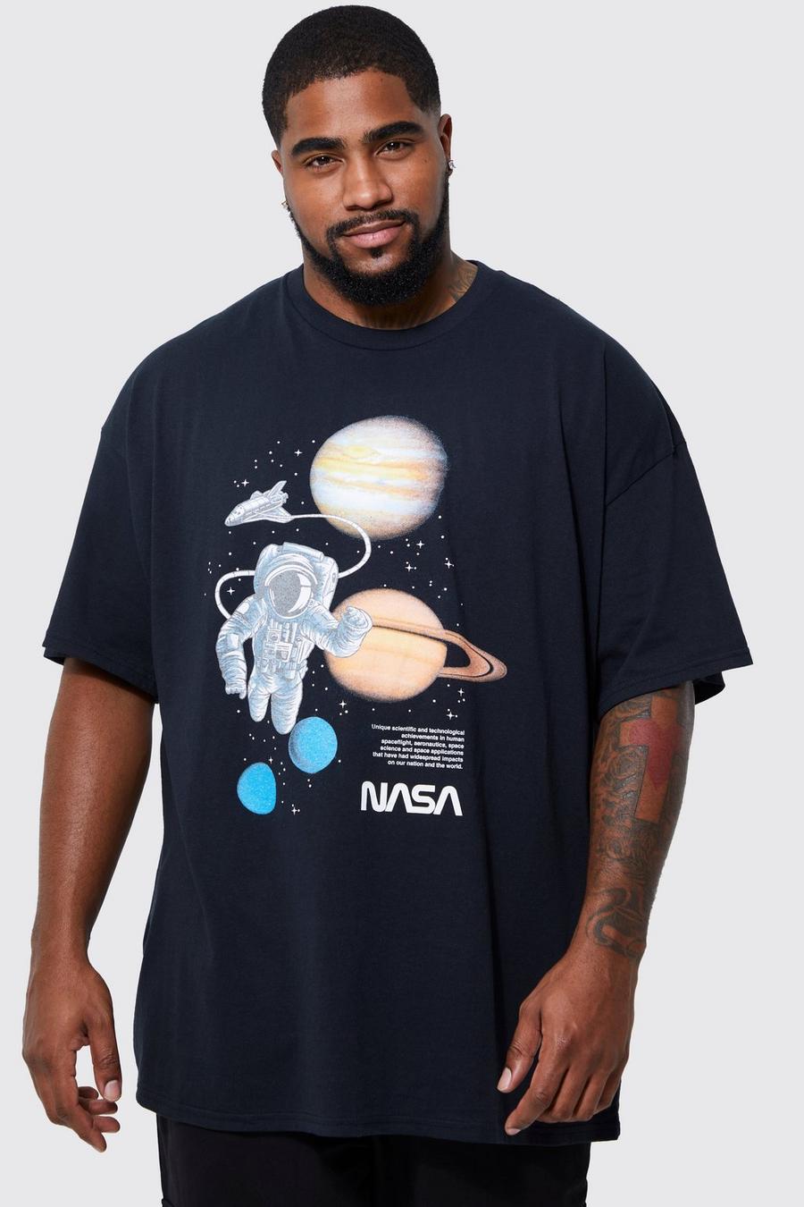 Black Plus NASA T-shirt image number 1