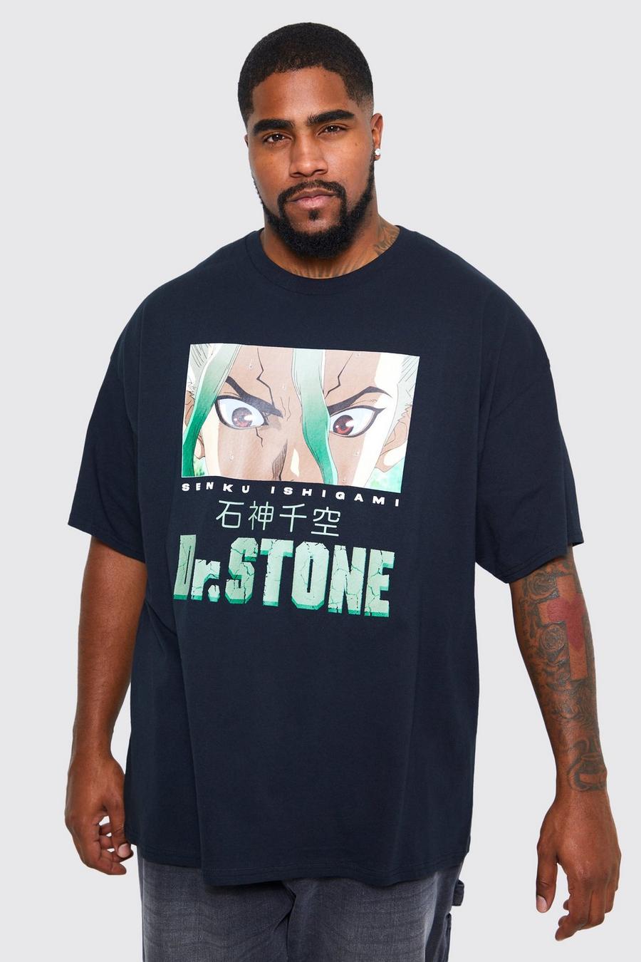 Black Plus Dr Stone License T-shirt