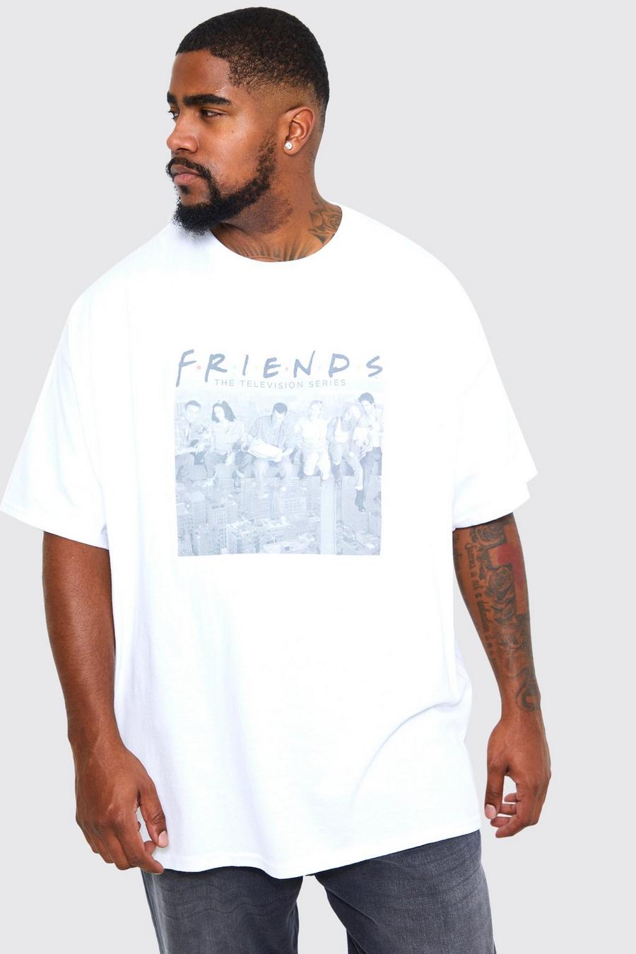 White Plus Friends License T-shirt image number 1
