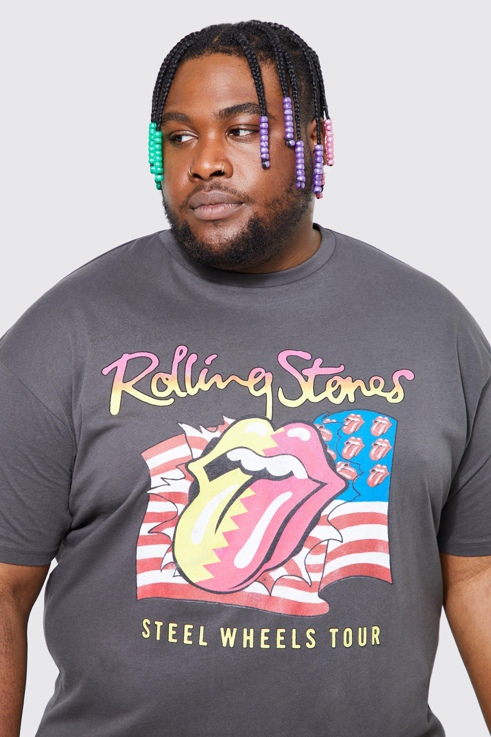 plus size rolling stones shirt