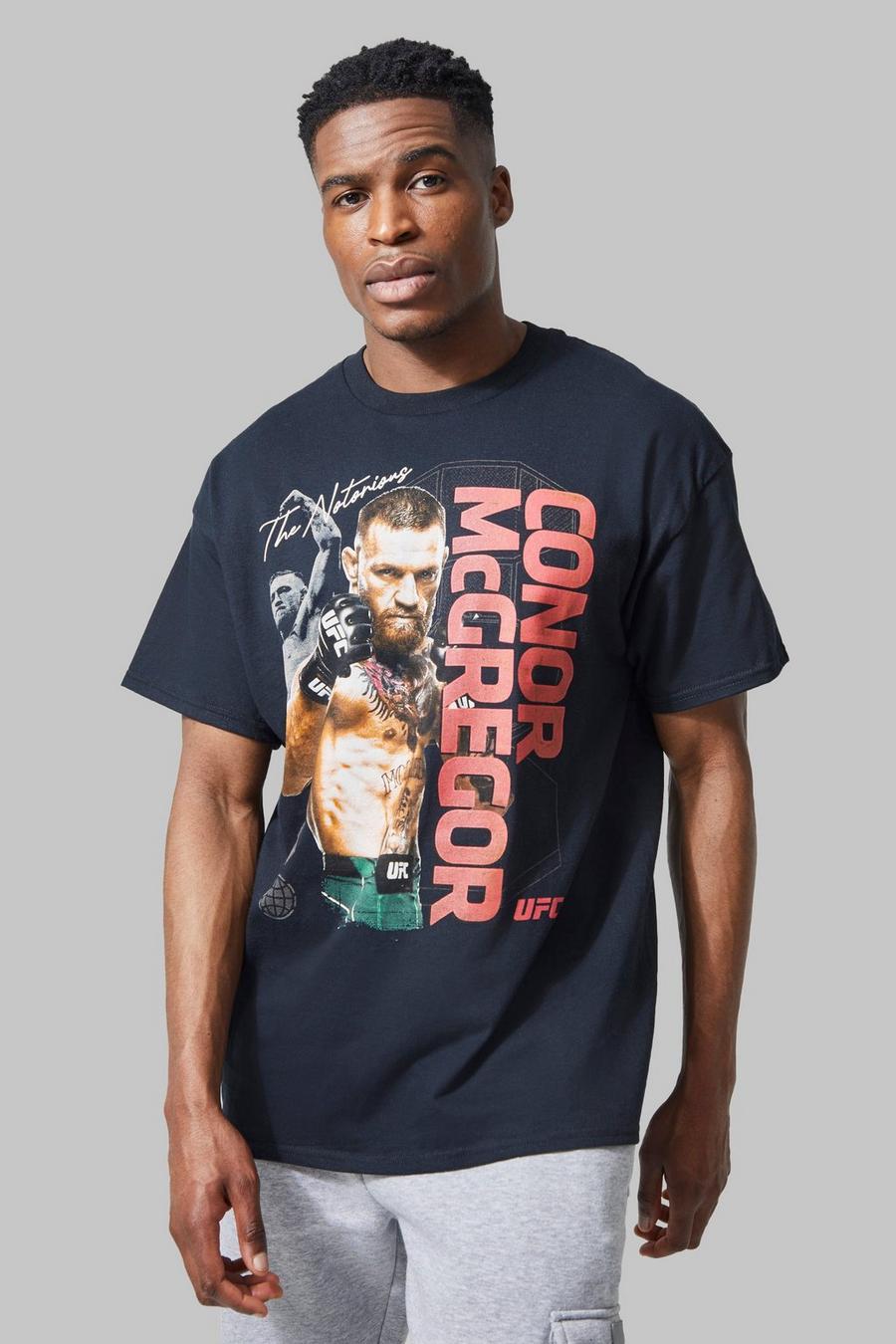 Black svart MAN Active Conor McGregor Oversize T-shirt