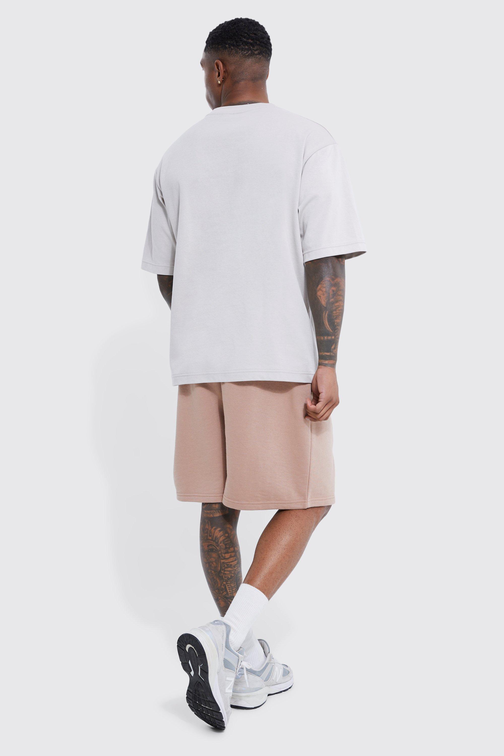 Oversized Drop Crotch Pleat Front Cargo Short