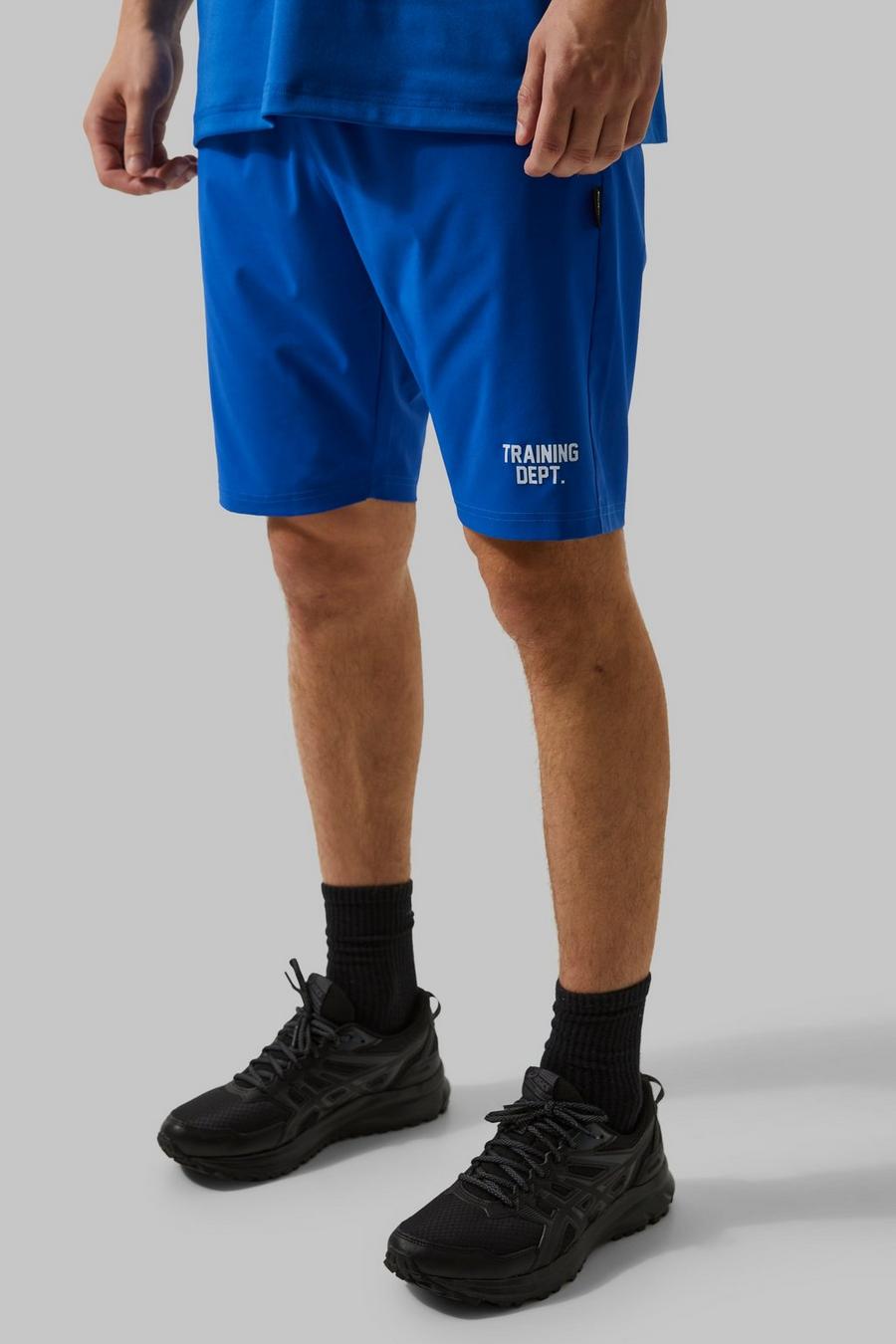 Pantalón corto Tall MAN Active resistente Training Dept, Cobalt azzurro