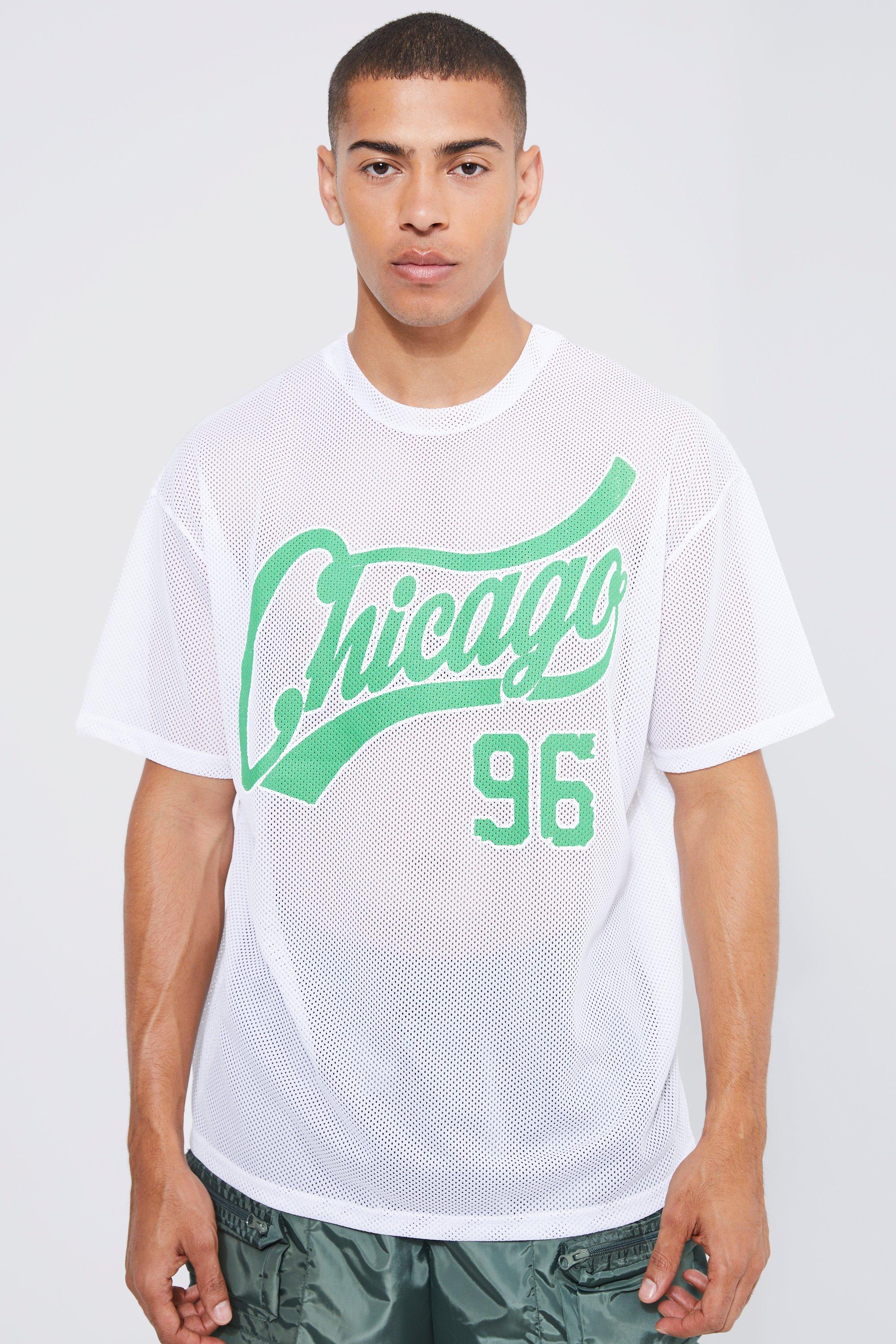 Oversized Vintage Varsity La Mesh T-shirt