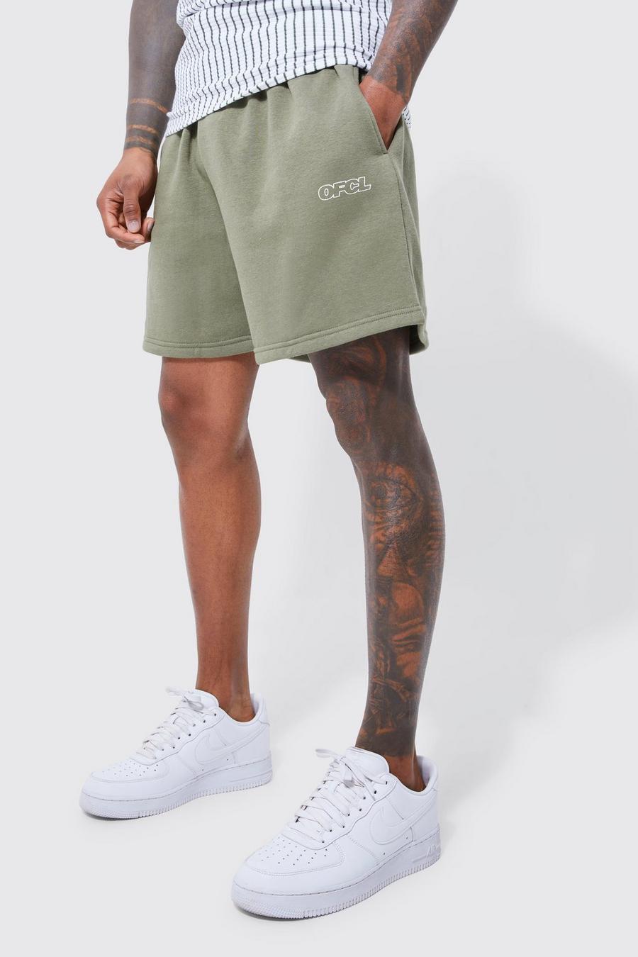 Olive green Ofcl Jersey Volley Short Length Short