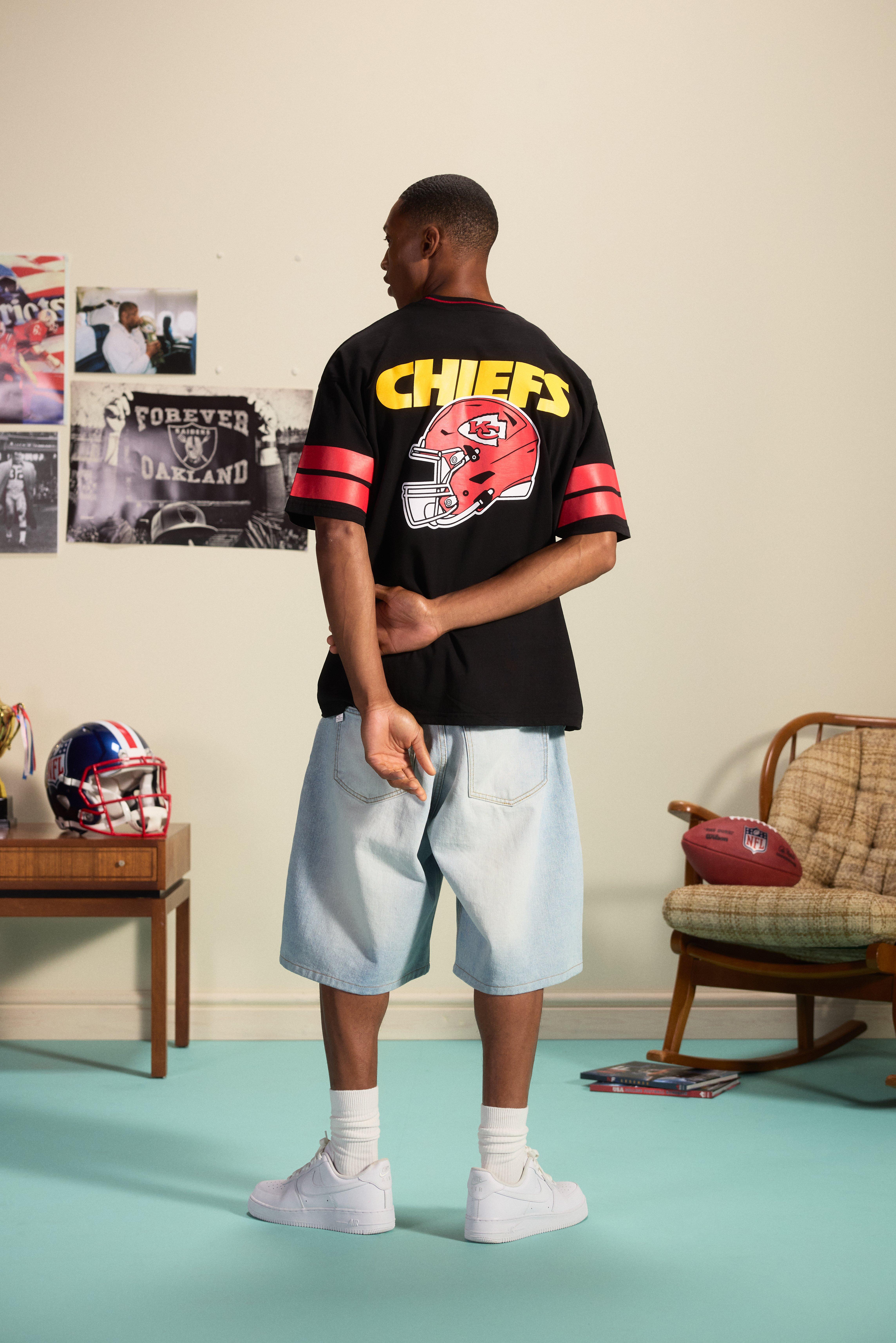 Oversized Nfl Chiefs Print License T-shirt