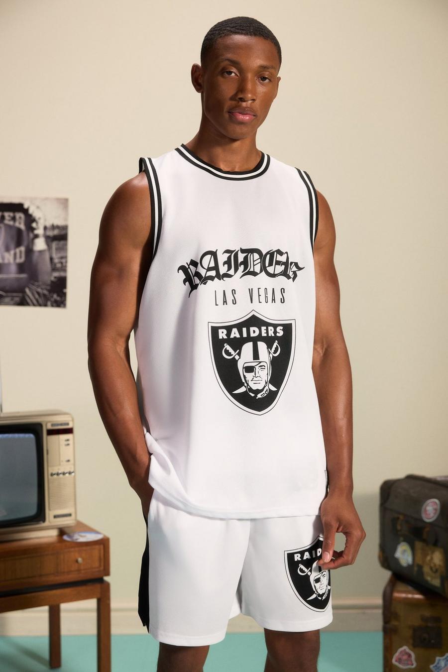 Las Vegas Raiders 60 Jersey NFL Shirt Black White Team Apparel Mens Size XL