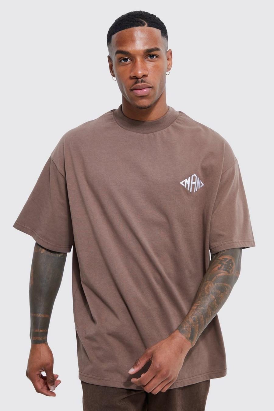 Coffee Man Oversized Extended Neck  T-shirt  image number 1