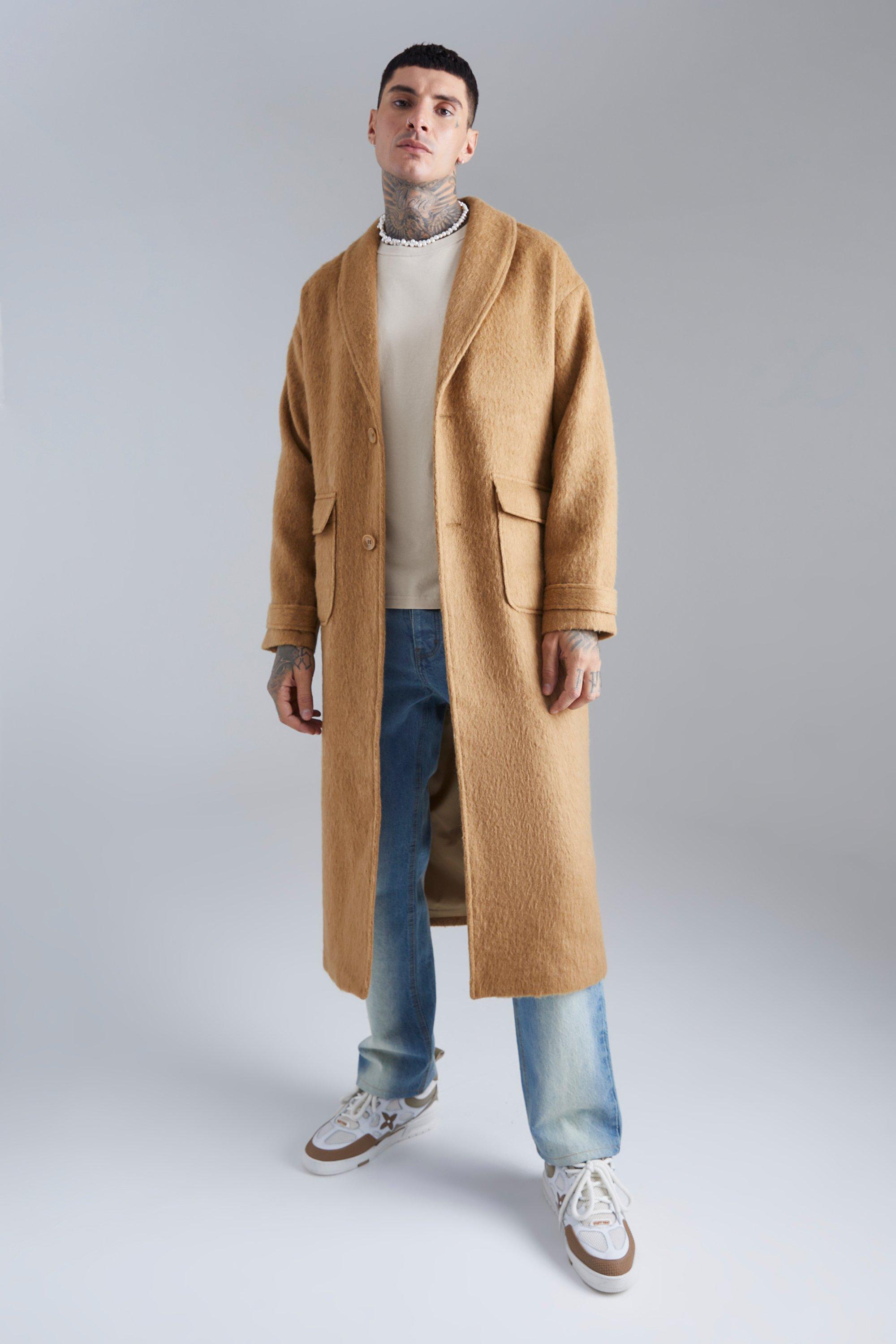 Brushed wool clearance coat