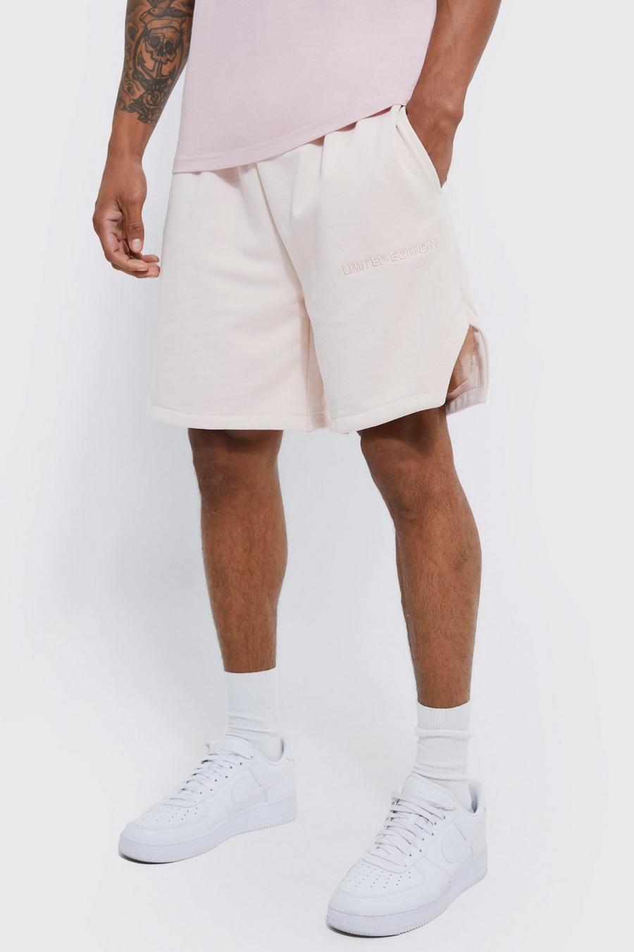 Pale pink rose Dikke Baggy Limited Volley Shorts