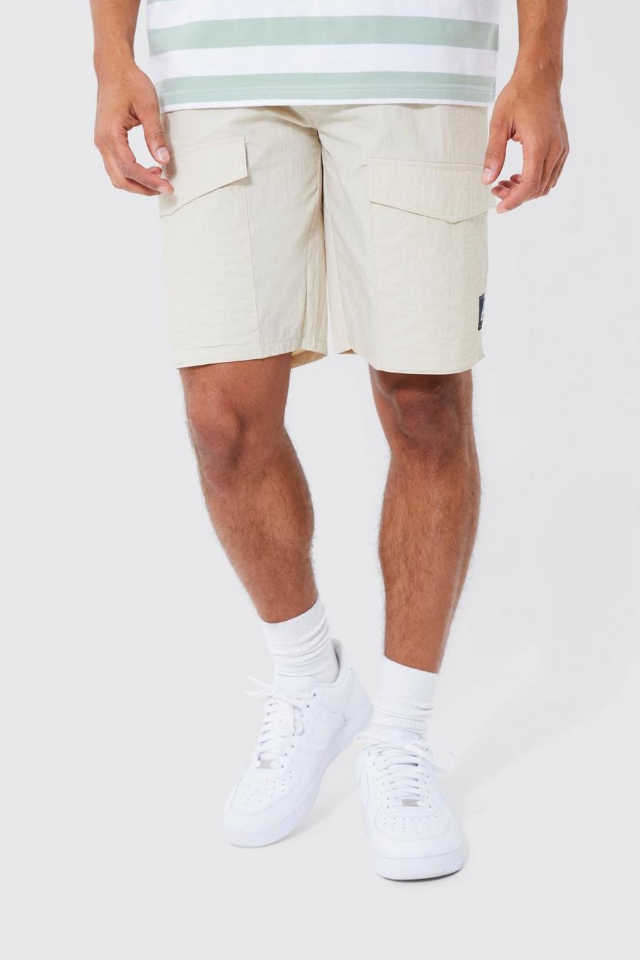 Stone Elastic Lightweight Relaxed Cargo Short image number 1