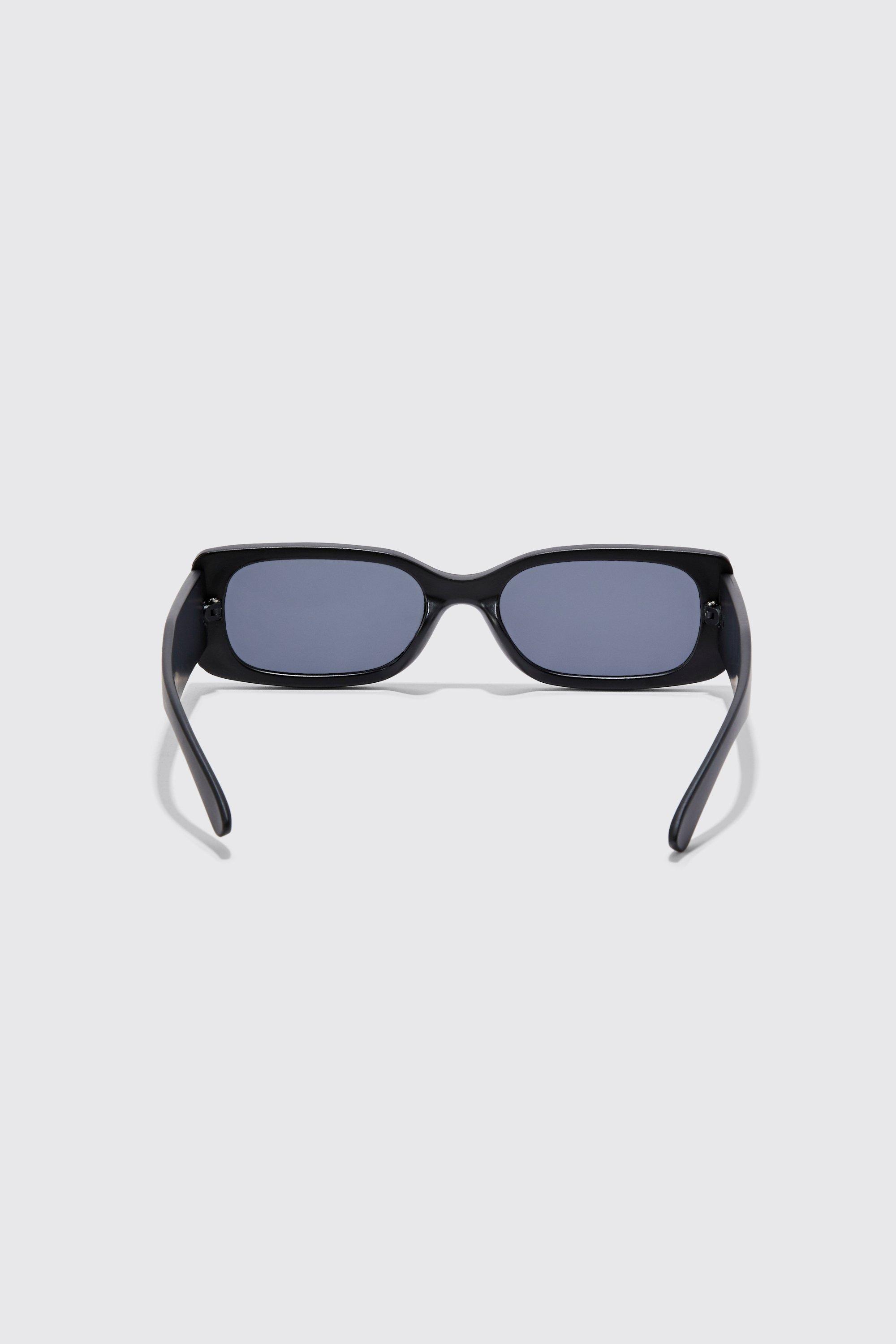 Lunettes de soleil rectangulaires boohoo