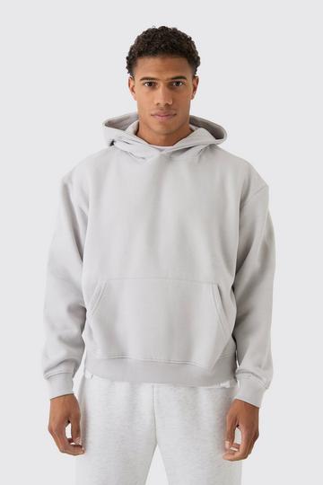 Basic Oversized Boxy Hoodie light grey