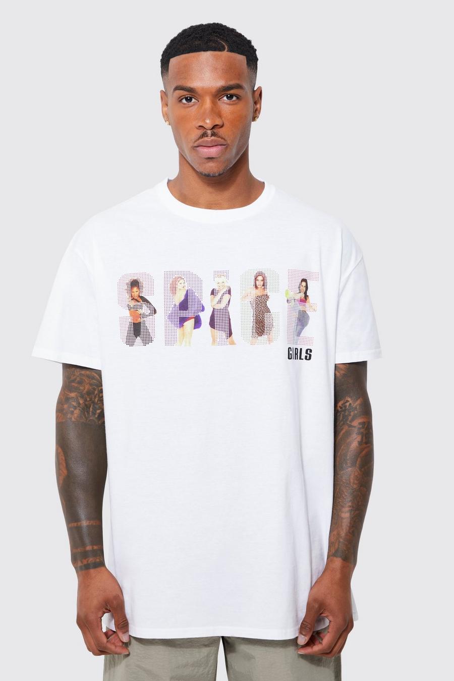 White Oversized Spice Girls License T-shirt image number 1
