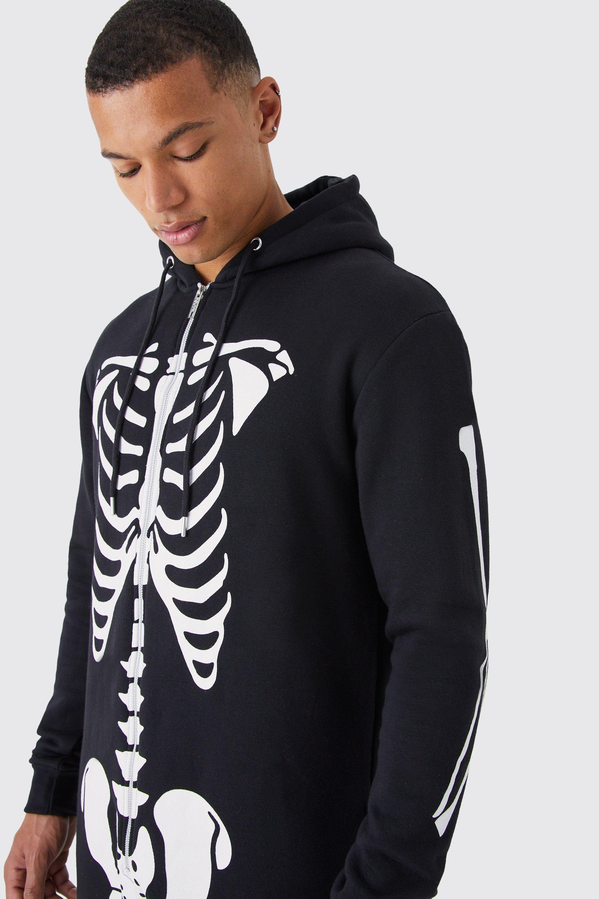 Tall Halloween Skeleton Onesie