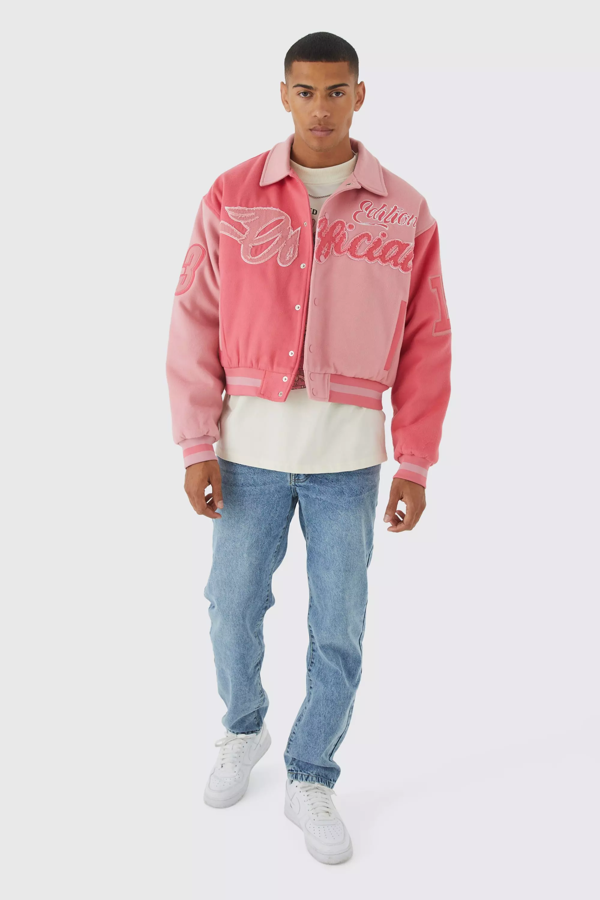 Fear of god hot sale pink satin jacket