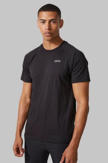 Man Active Gym Basic T-shirt black