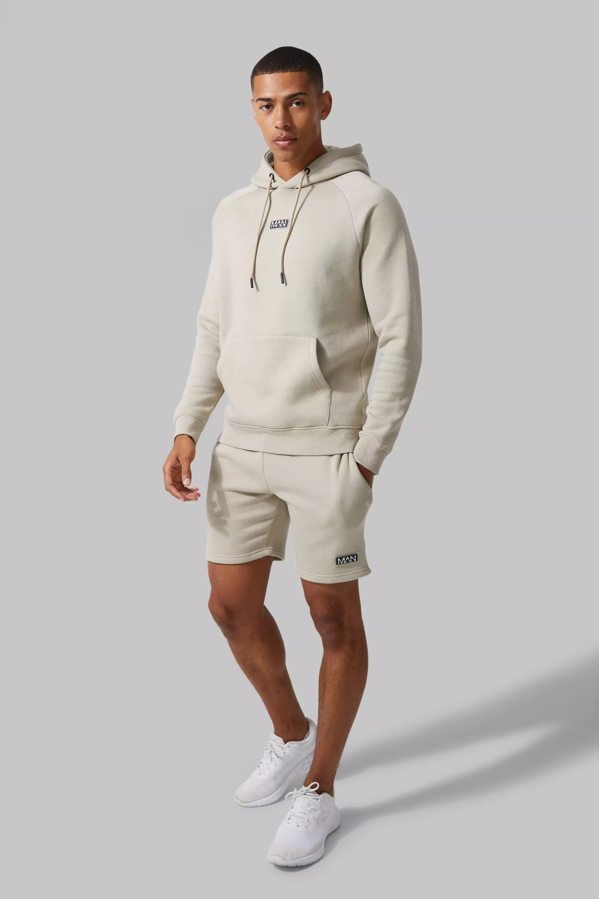Hoodie and shorts men on sale