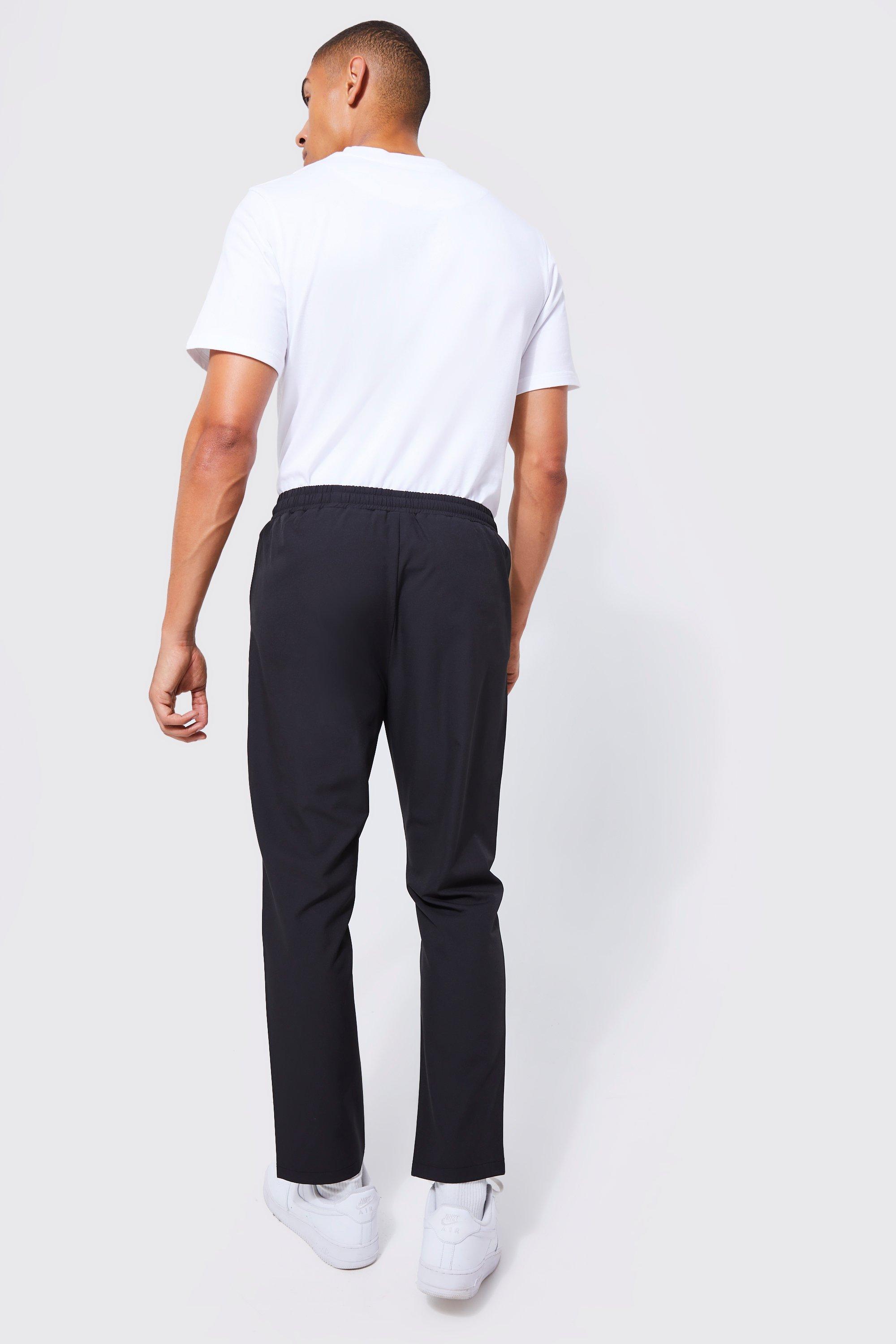 Mens tapered best sale smart trousers