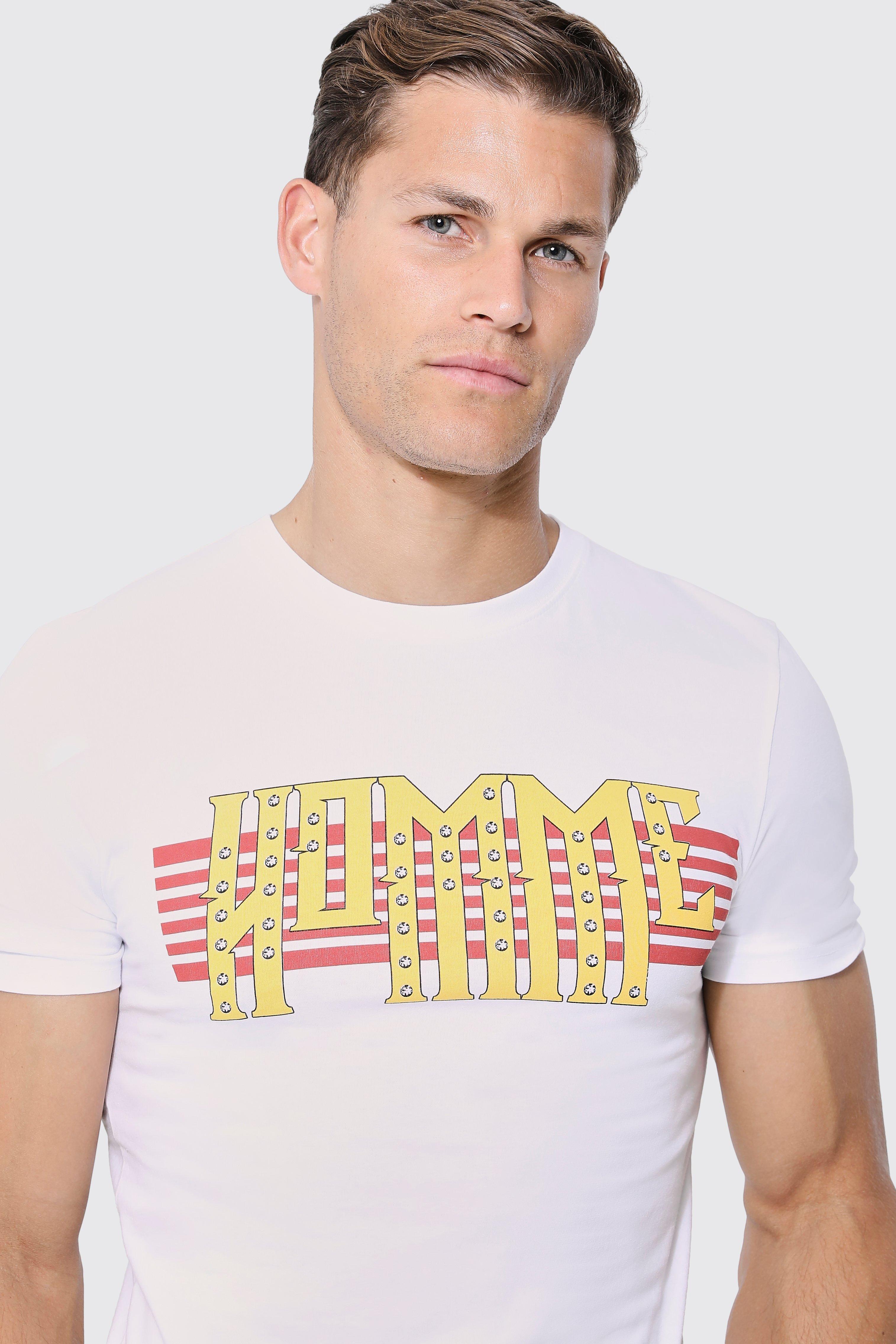 Tall T shirt moulant Homme