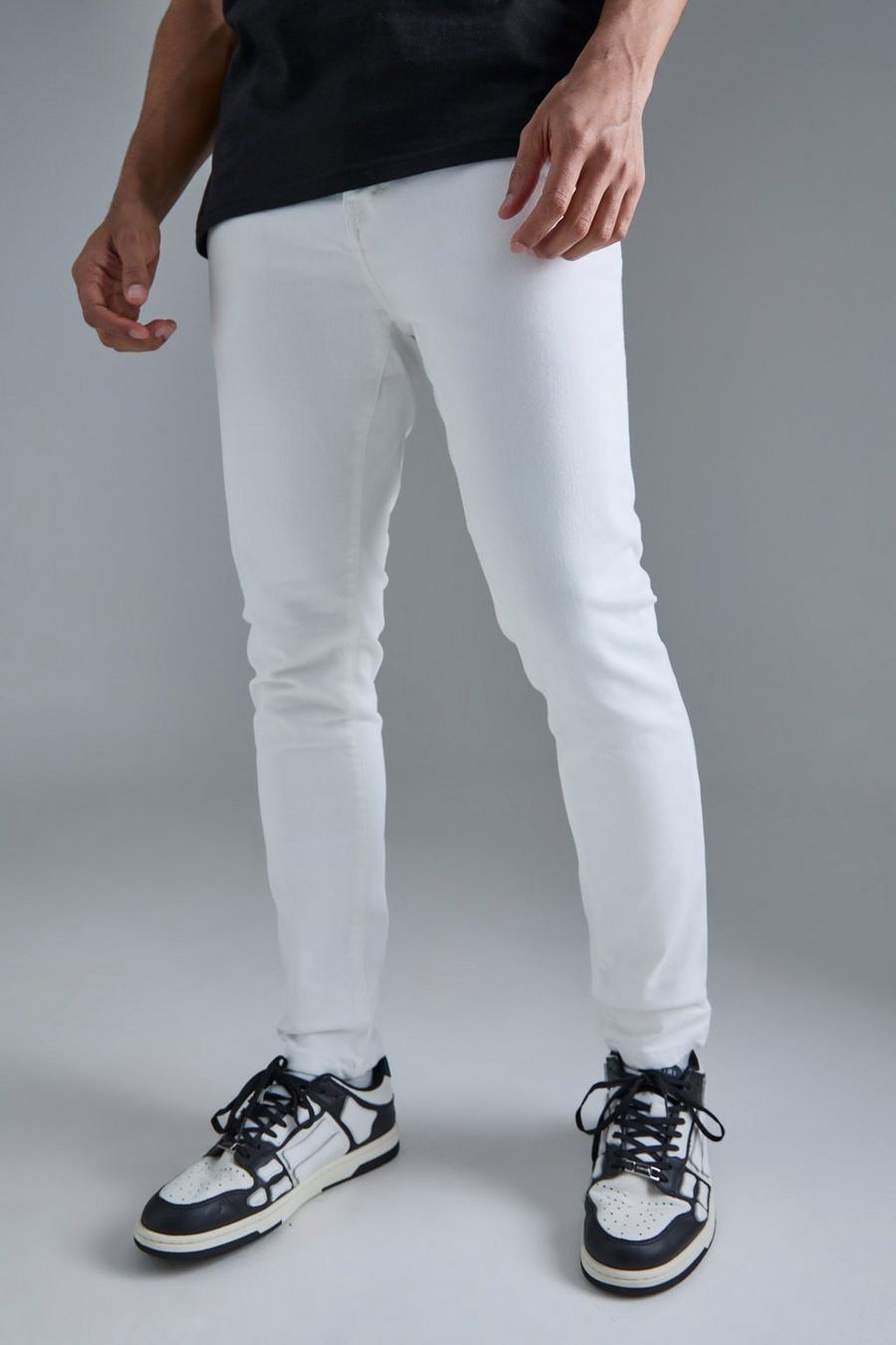 White Skinny Stretch Jeans image number 1