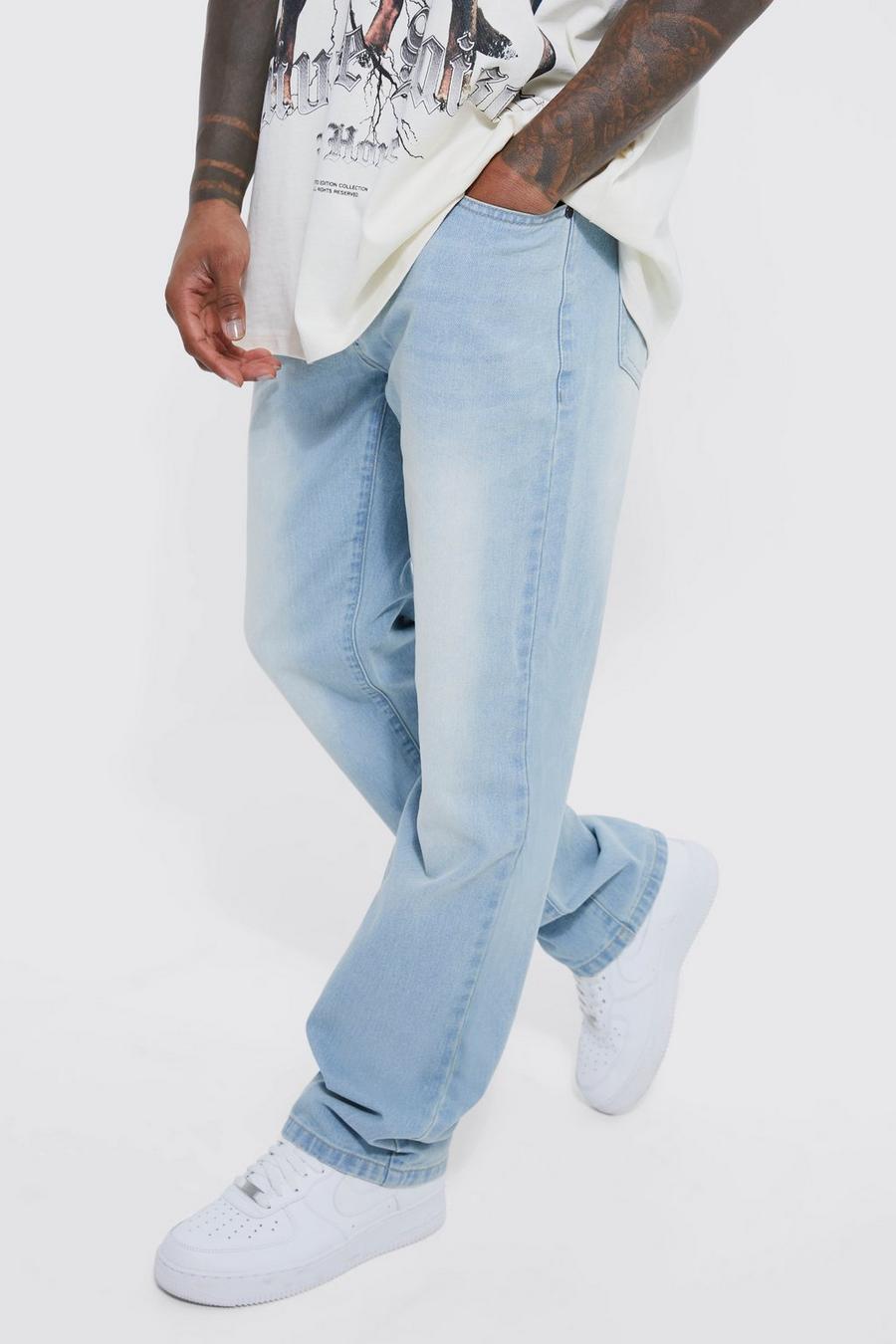 Ice blue Jeans med ledig passform image number 1