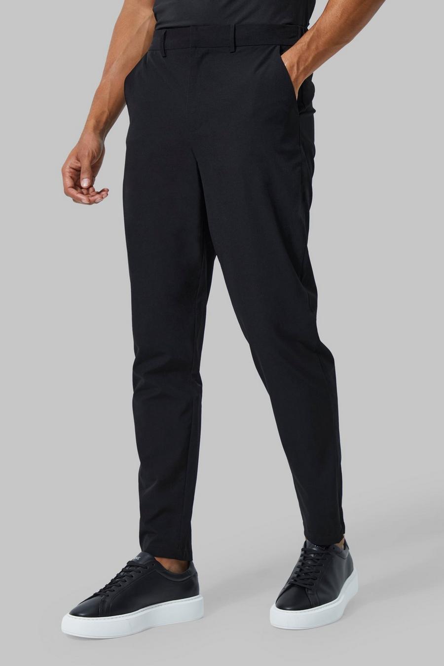 Black noir Man Active Stretch Golf Trousers