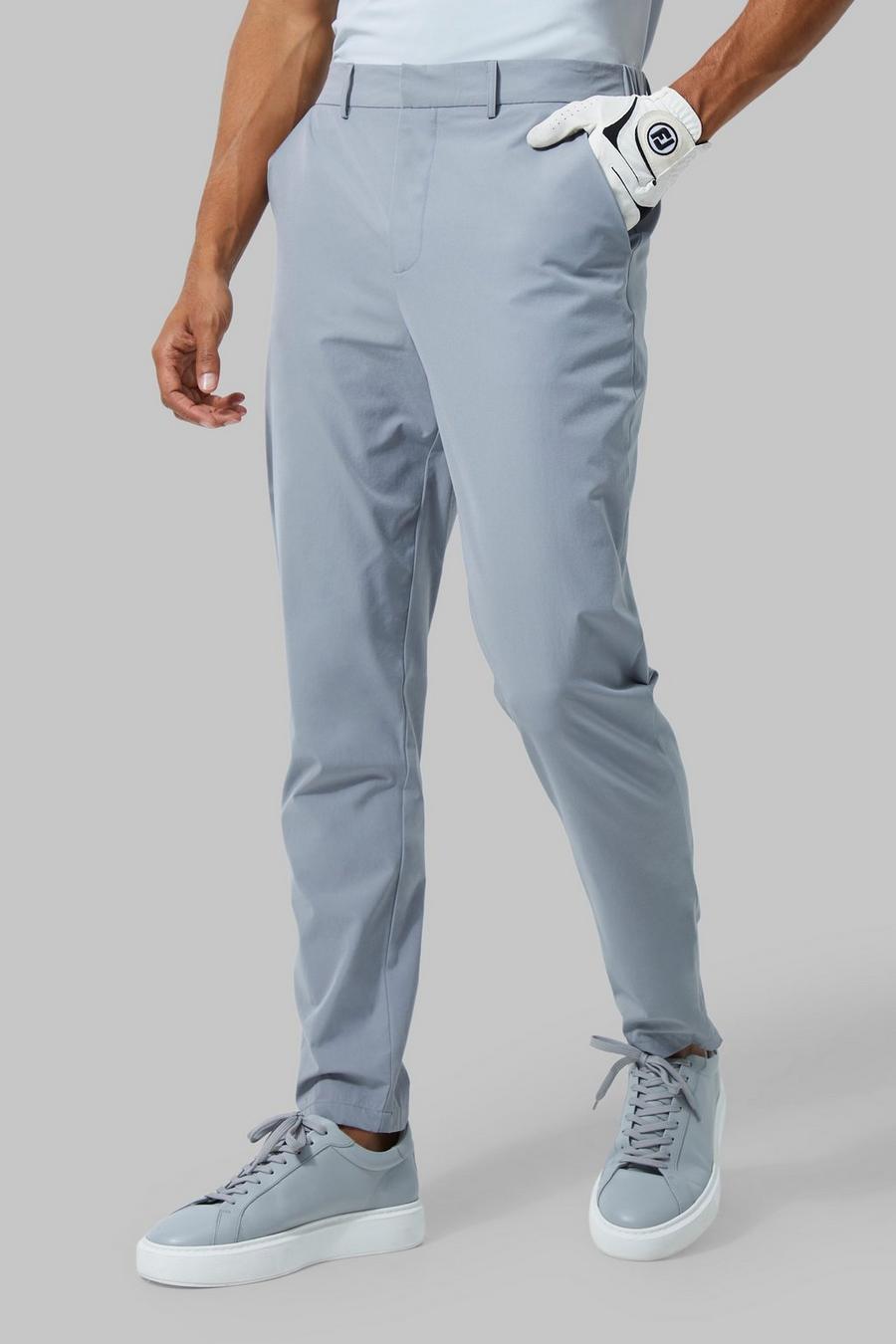 Man Active Stretch Golf Trousers | Boohoo UK