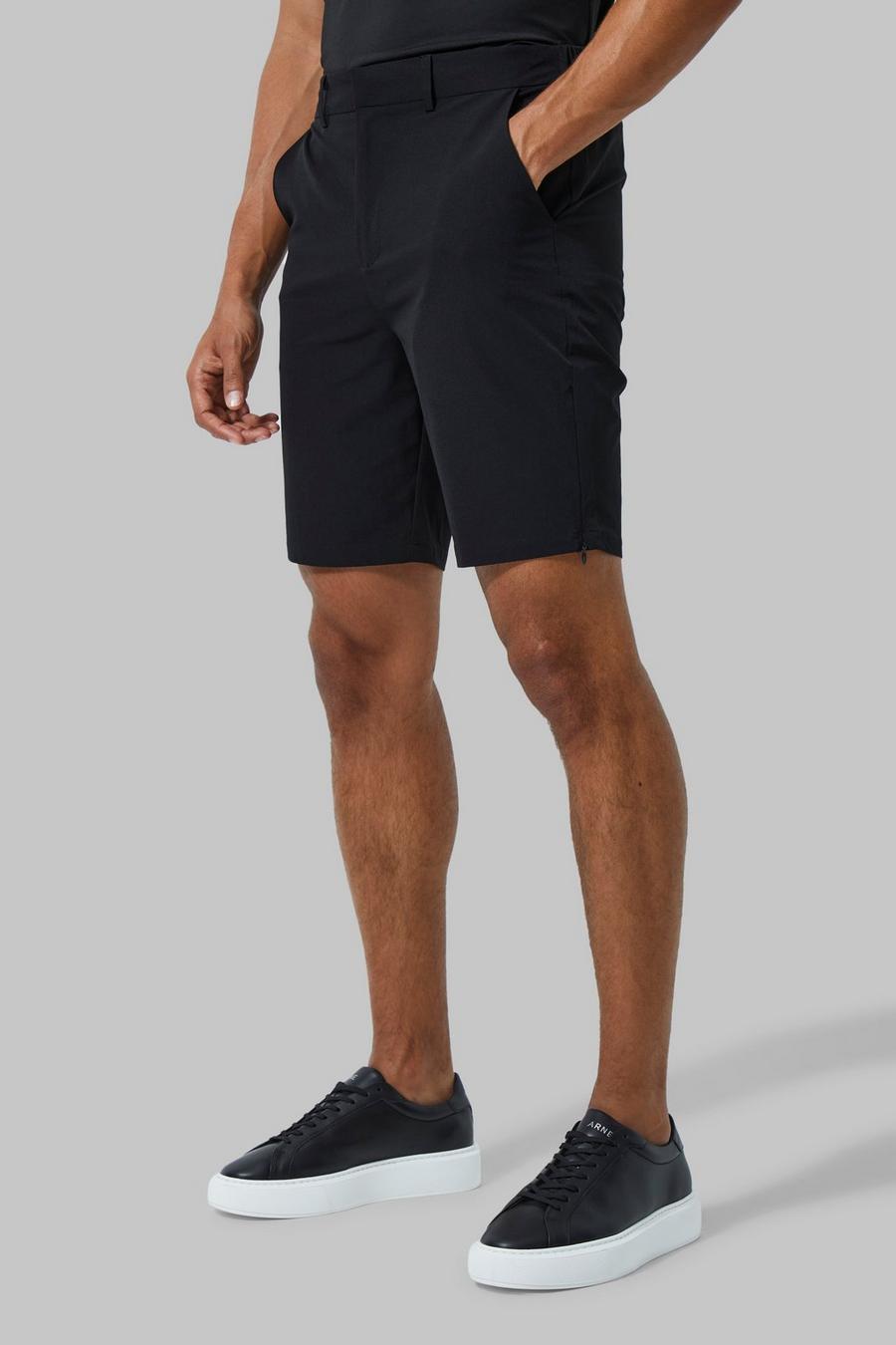 Black Man Active Stretch Golf Shorts