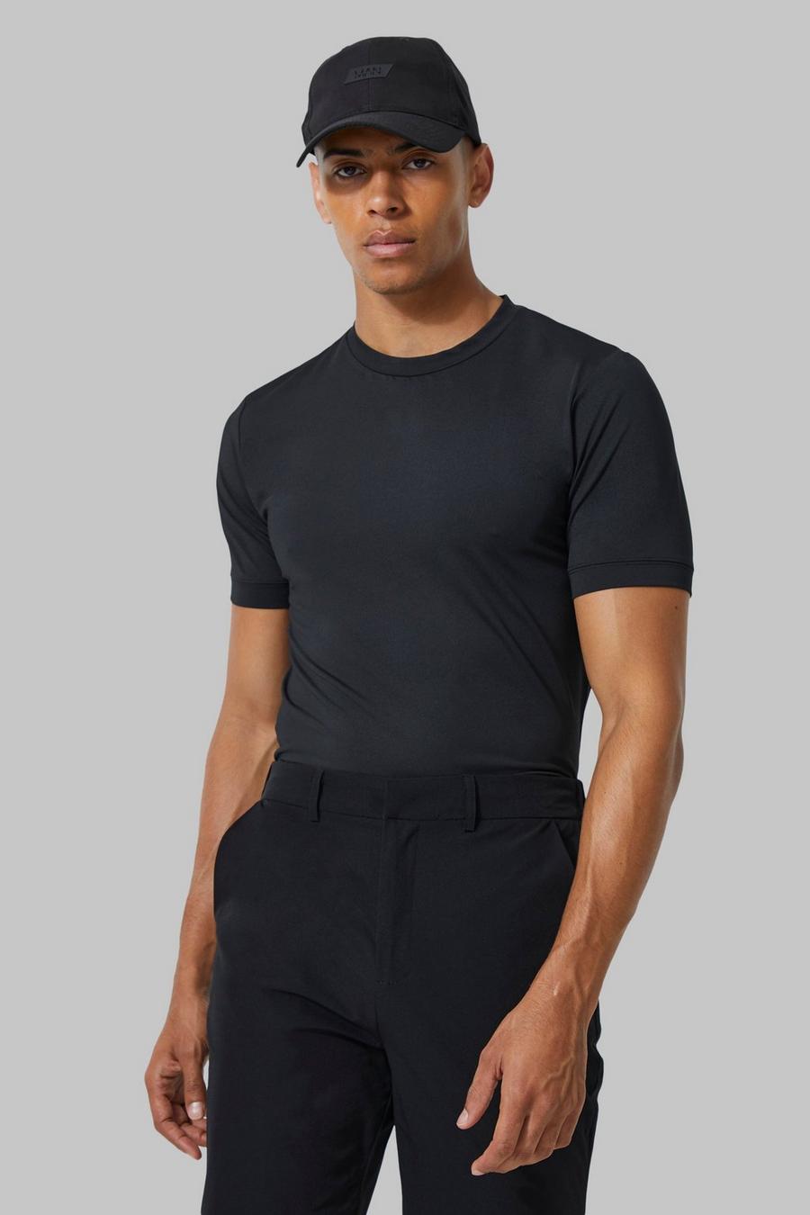 Black noir Man Active Golf T-shirt