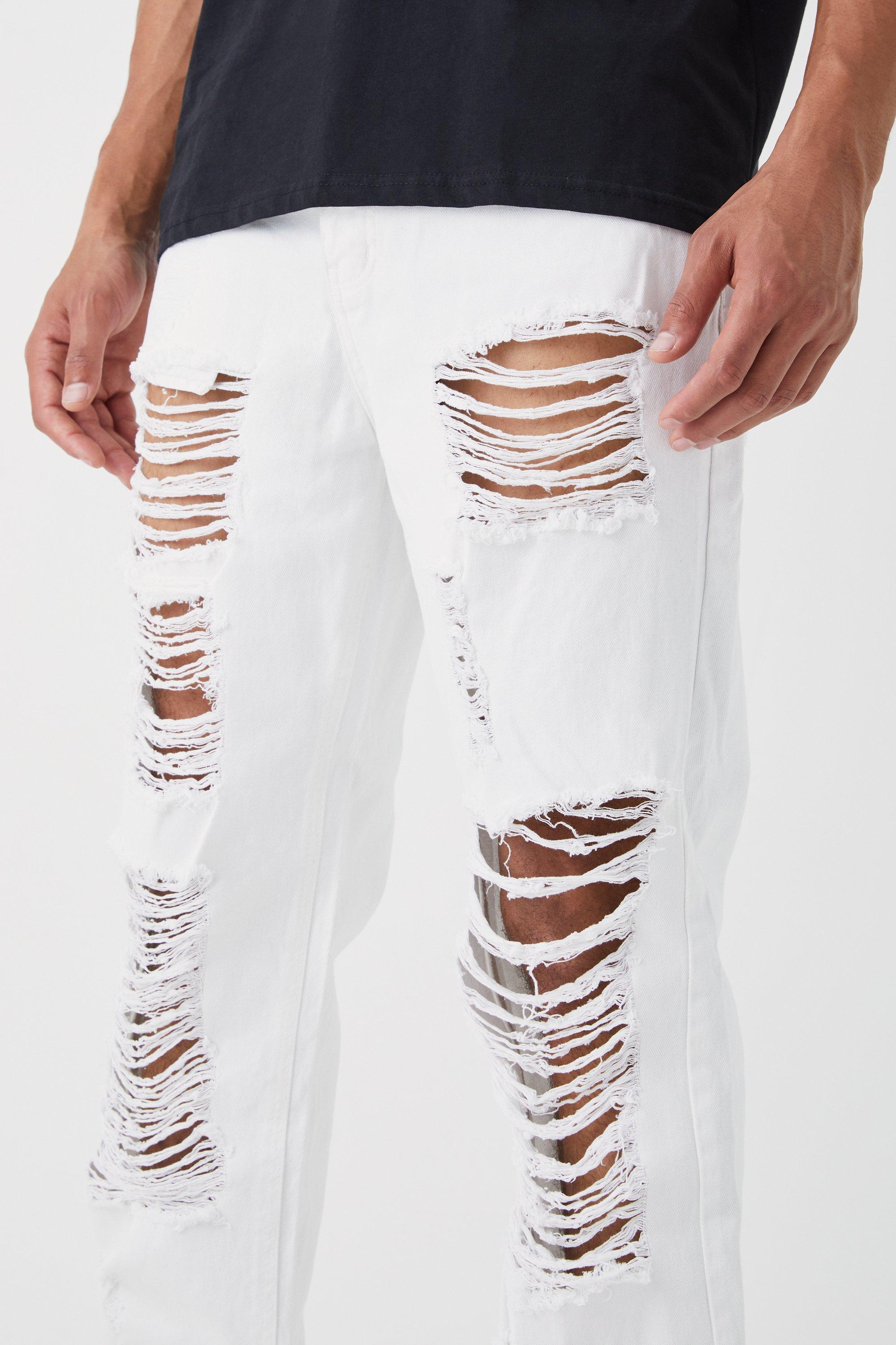 Tall Relaxed Rigid Extreme Ripped Jeans