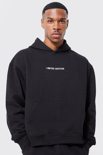 Oversized Boxy Limited Hoodie black