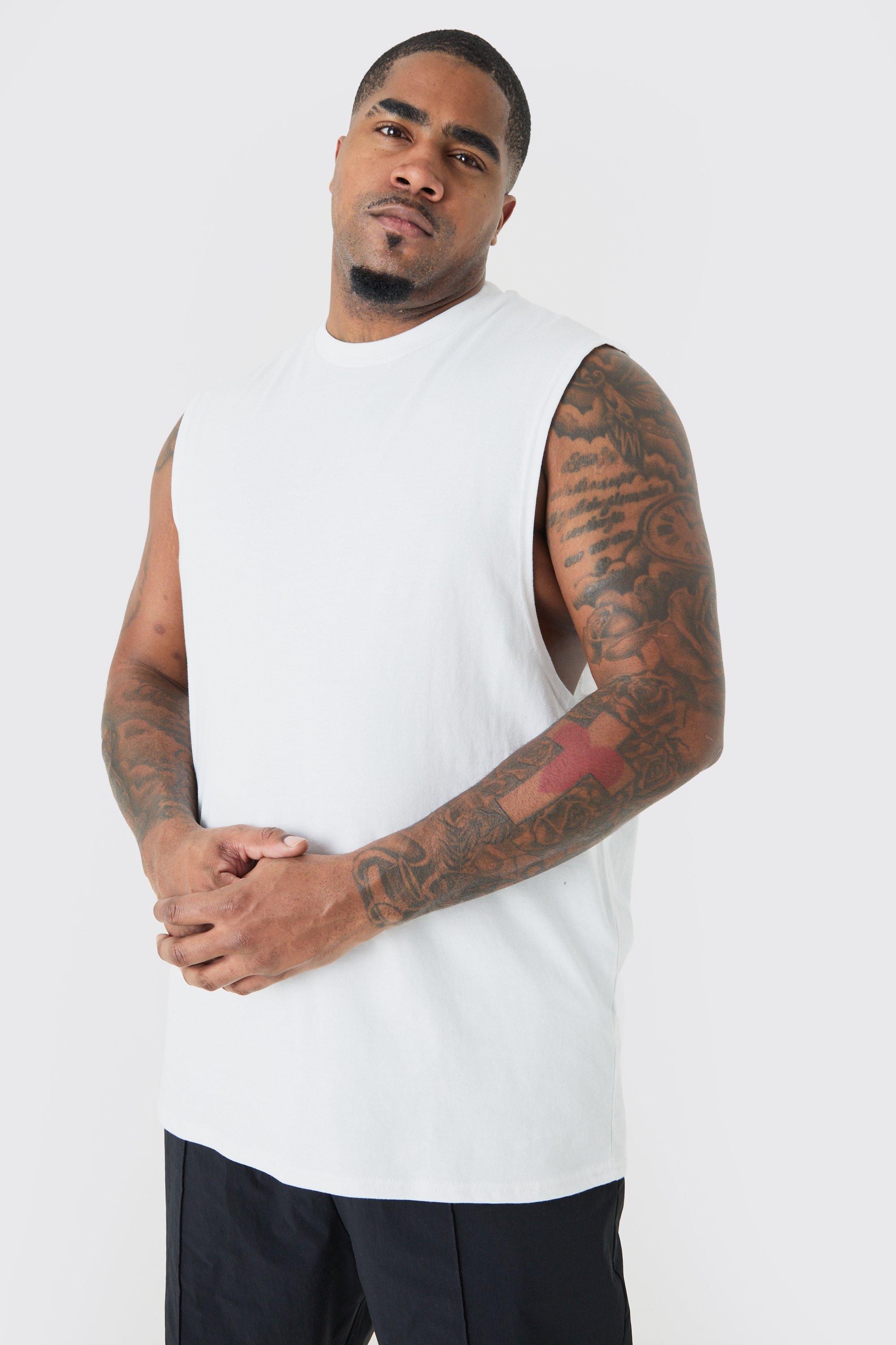 Debardeur grande taille homme sale