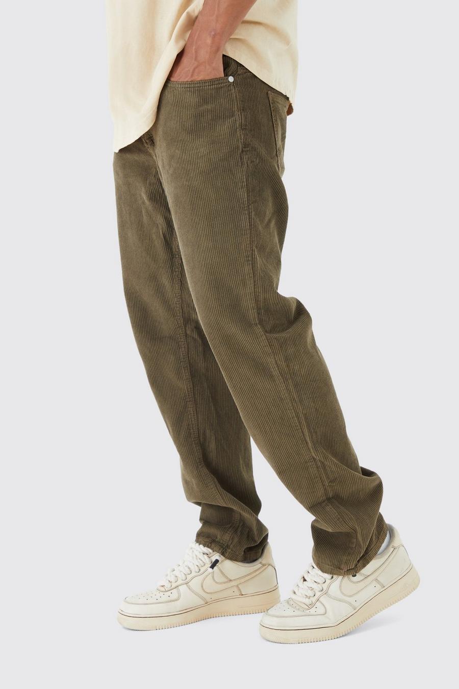 Chocolate brown Relaxed Fit Cord Trouser
