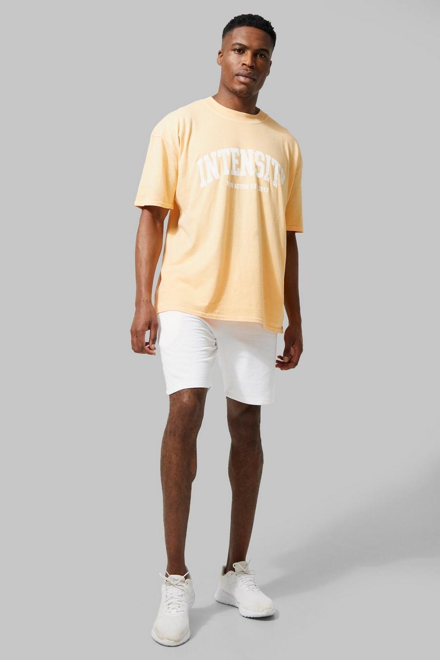 Man Active Oversize Intensity Shorts-Set, Orange image number 1