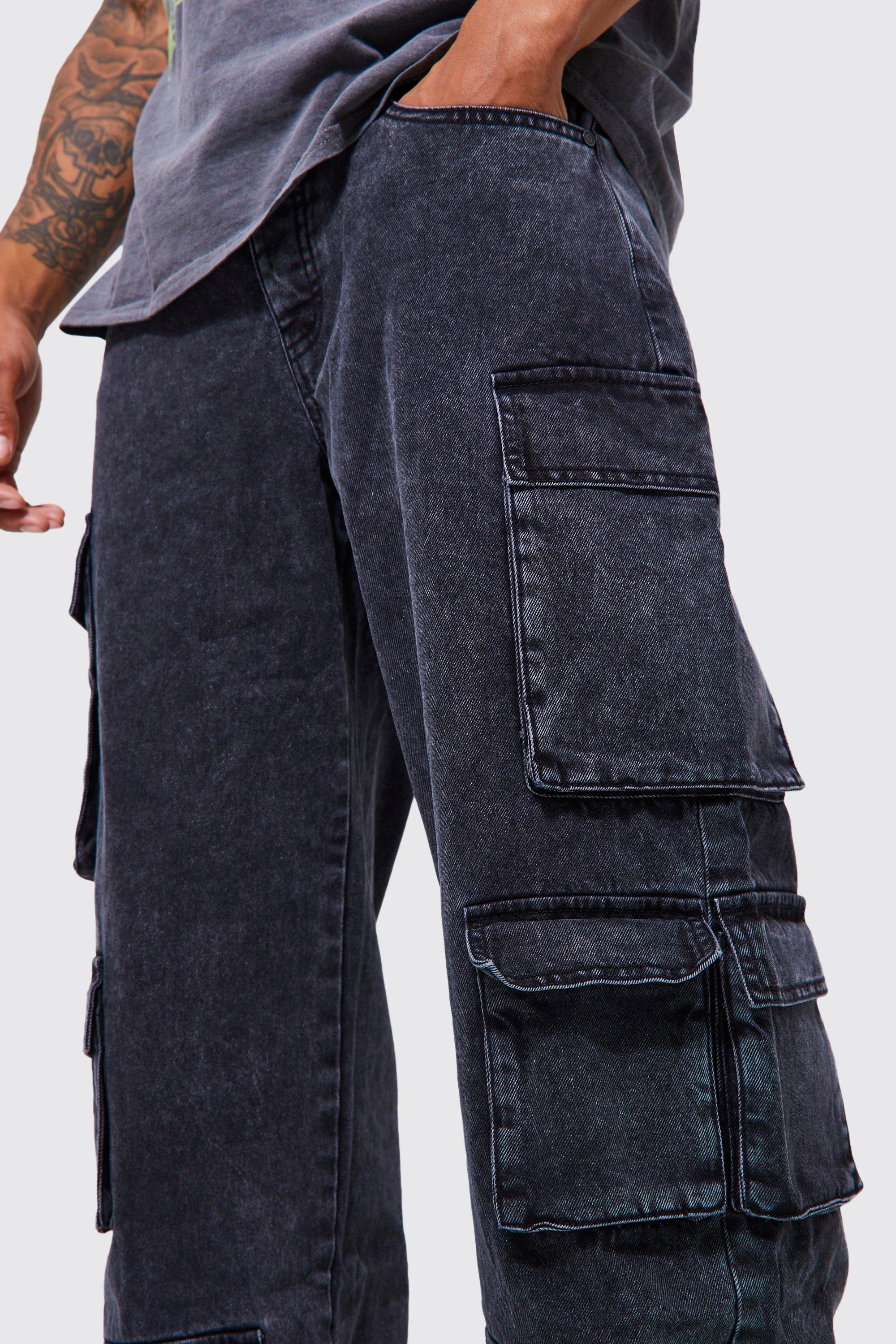 Mens cargo jeans on sale uk