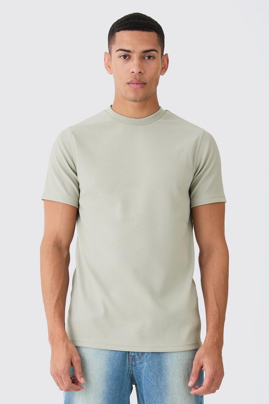 T-shirt Slim Fit, Stone image number 1