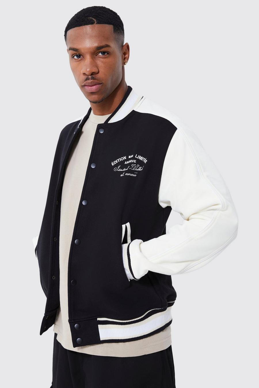 Black Limited Edition Heavyweight Jersey Bomber