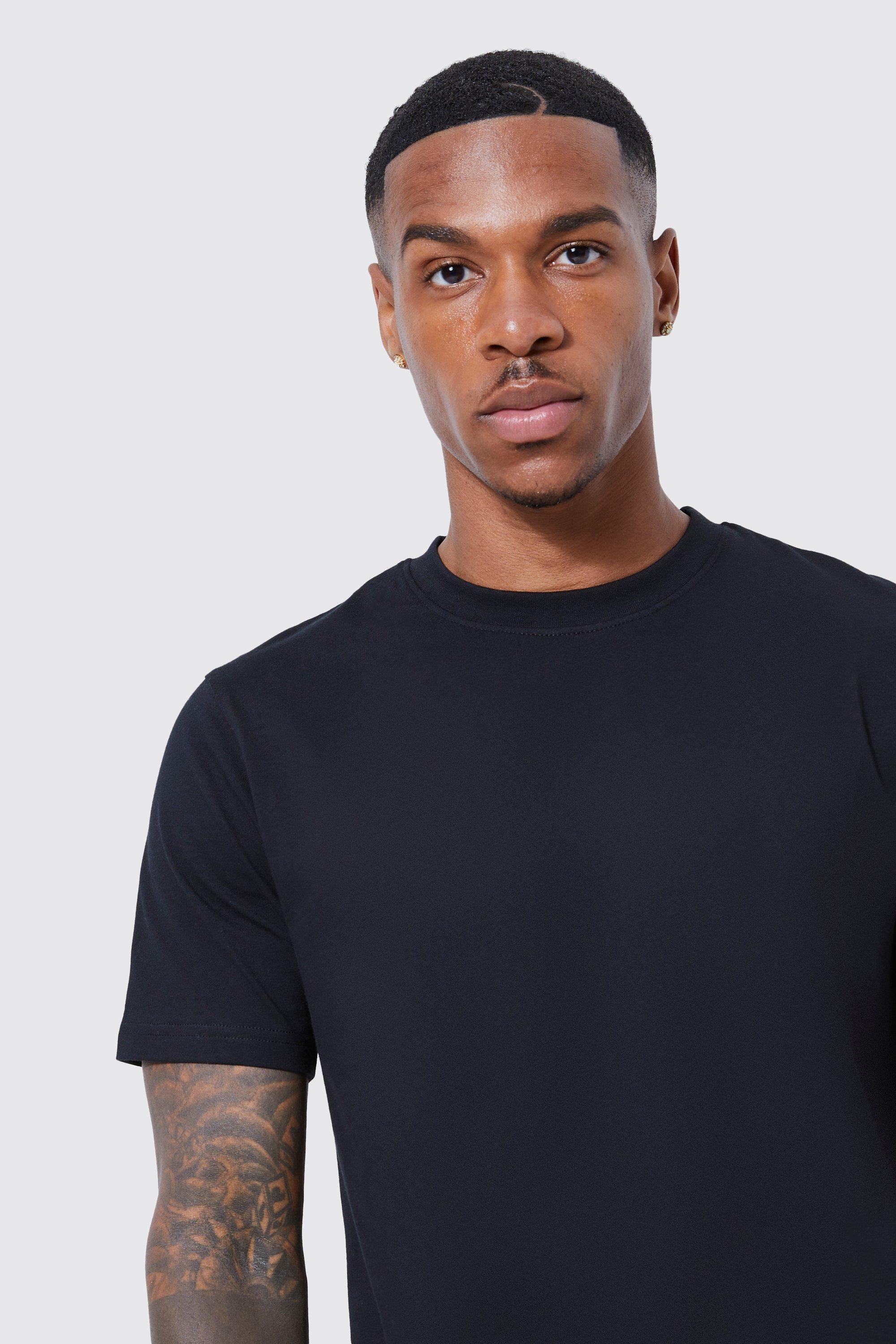 Slim fit black t 2024 shirt