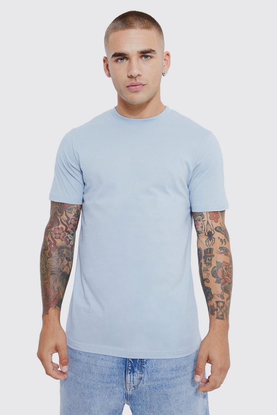 Blue azul Slim Fit T-shirt    