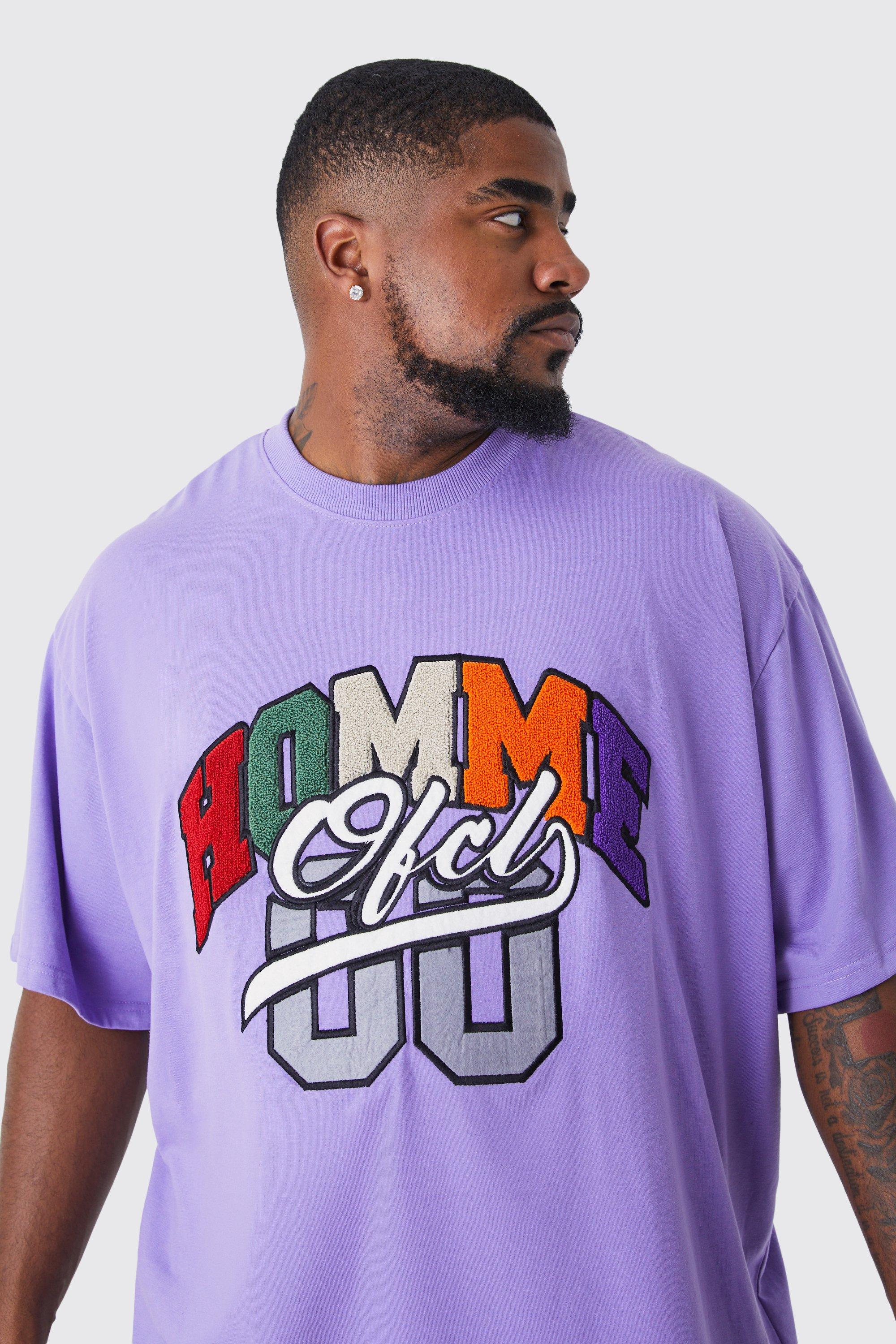 Tee shirt violet online homme