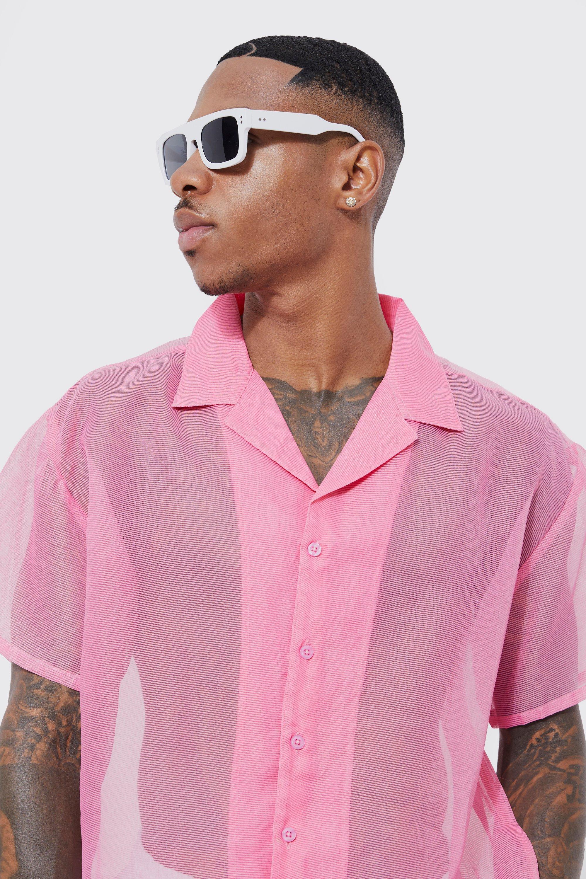 Sheer top pink on sale