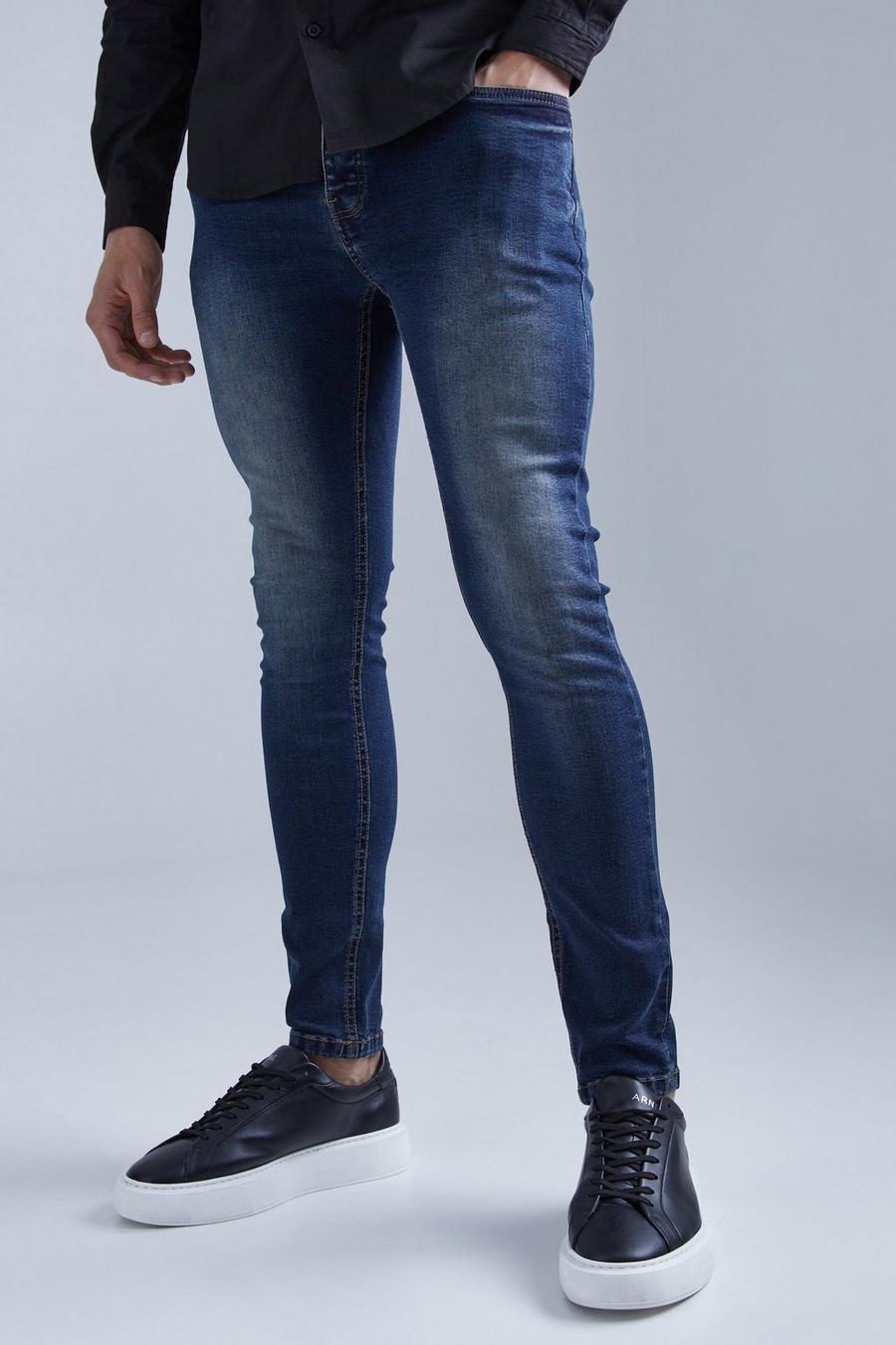 Vintage blue Skinny jeans med stretch