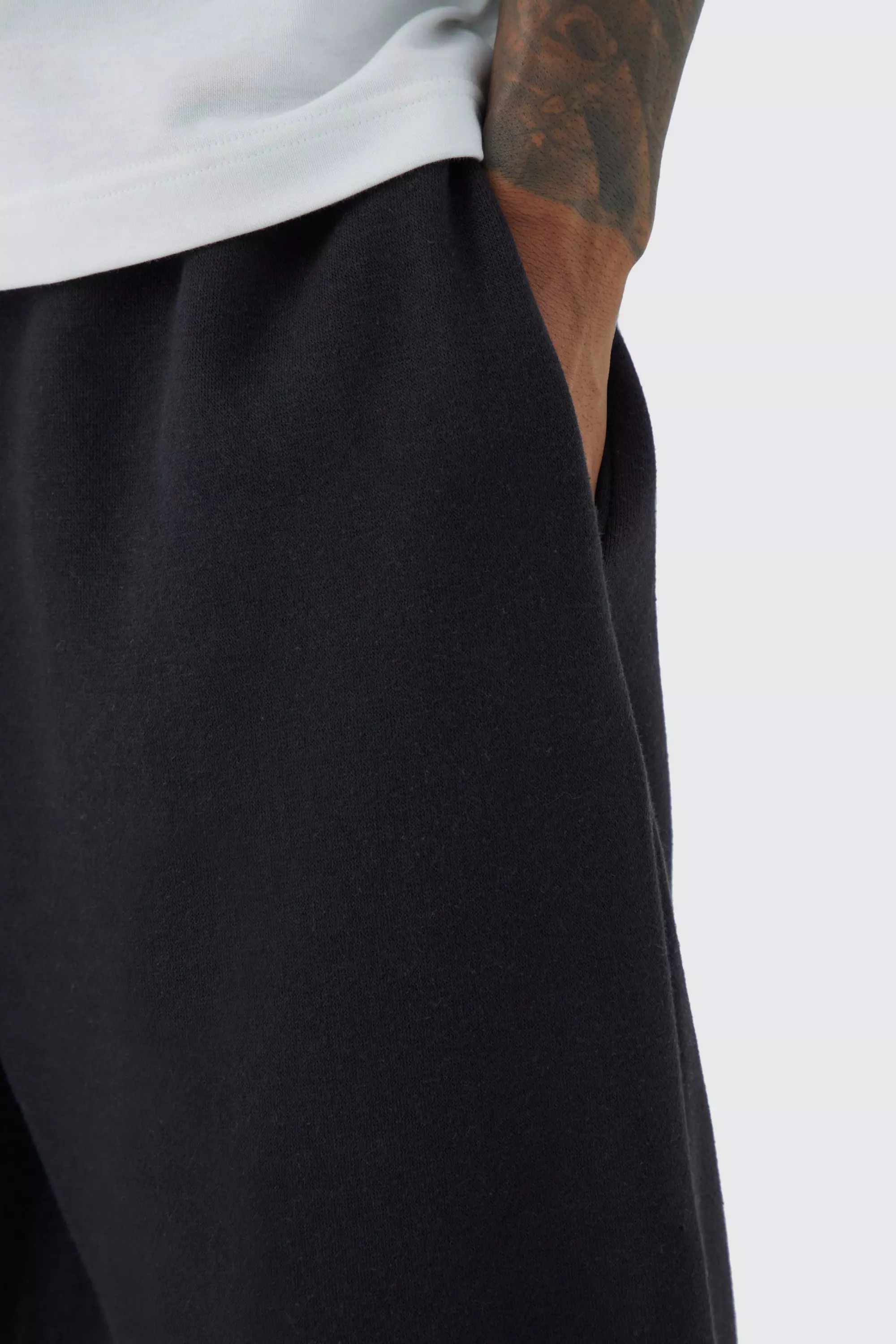 Black Basic Oversized Fit Jogger alternative image