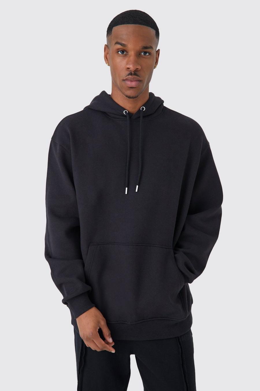 Black Basic Oversize hoodie image number 1